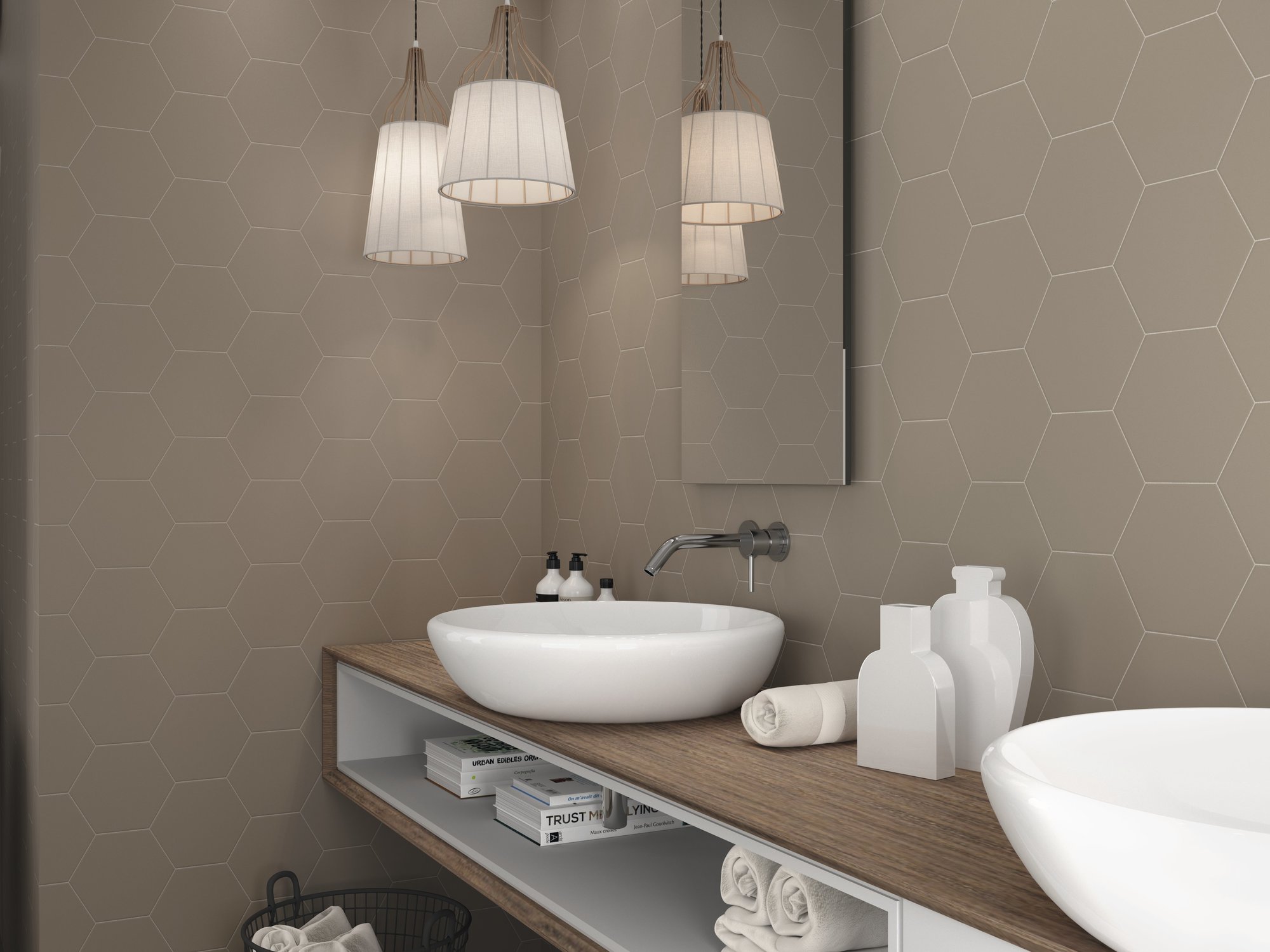 HEXAGON WHITE 17,5X20,2 - Ảnh 4