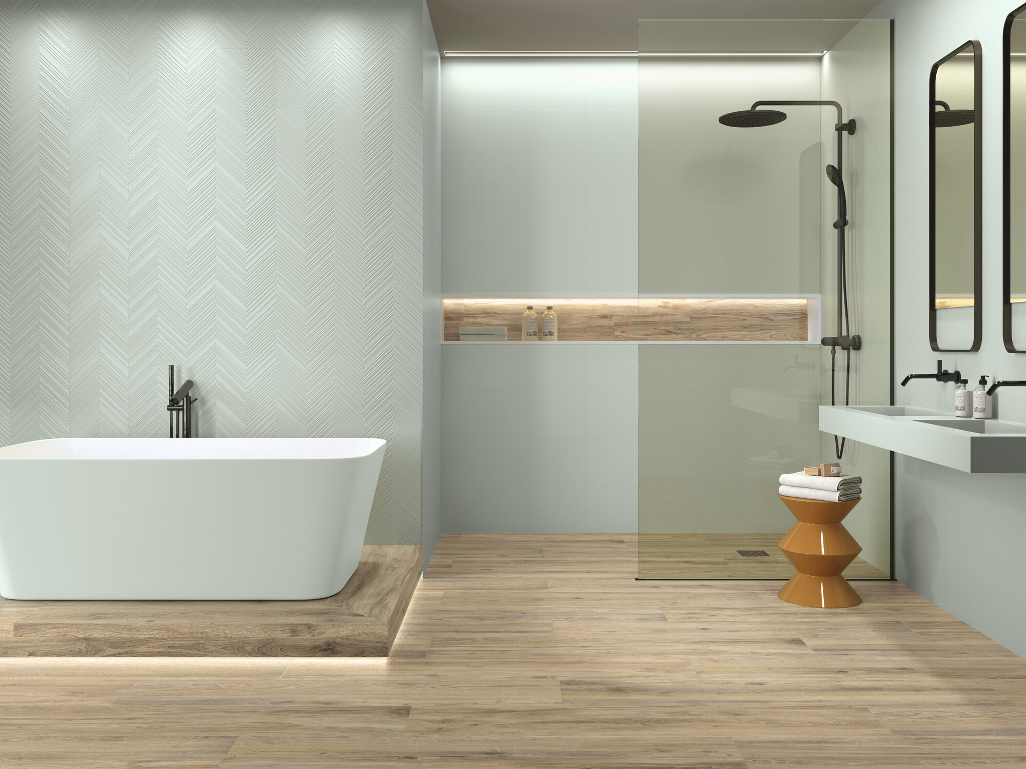 COLORFUL TURQUOISE RECT 30X90 - Ảnh 2