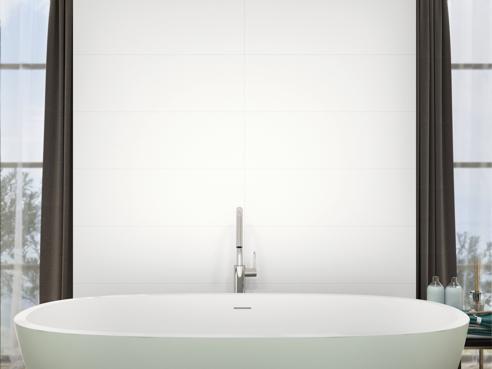 ALL WHITE MATT RECT 30X60 - Ảnh 3