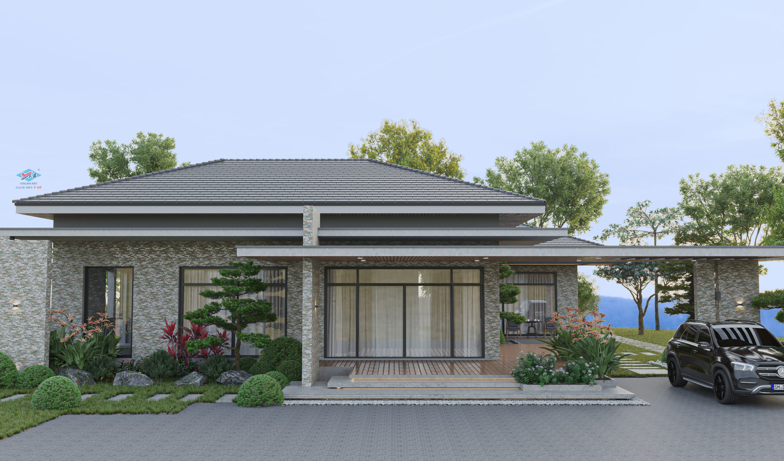 Gạch Gạch trang trí Ý Mỹ 20x40 Y24004TS - Ảnh 2