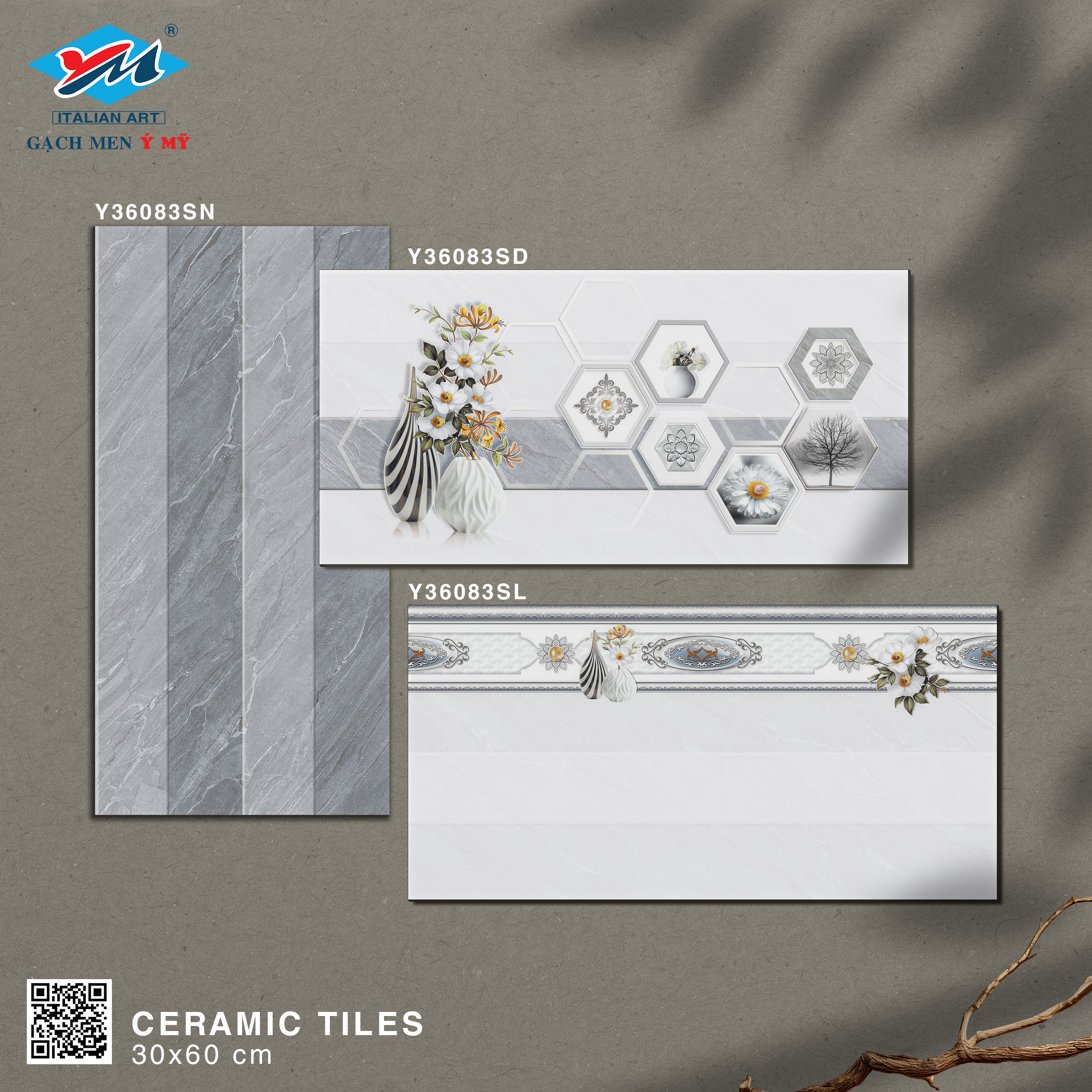Gạch Ốp tường Ý Mỹ 30x60 Y36083S - Ảnh 8