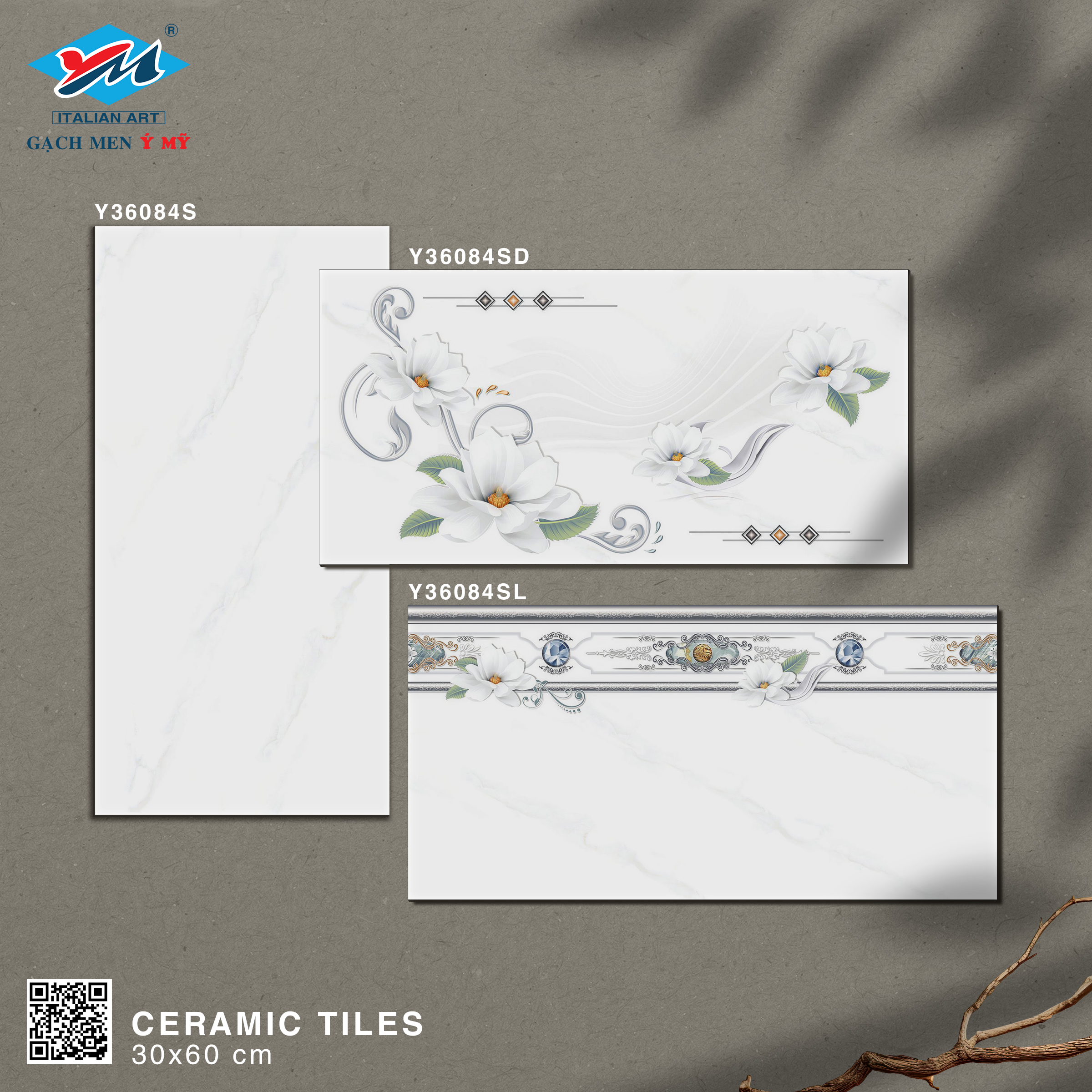 Gạch Ốp tường Ý Mỹ 30x60 Y36084S - Ảnh 5