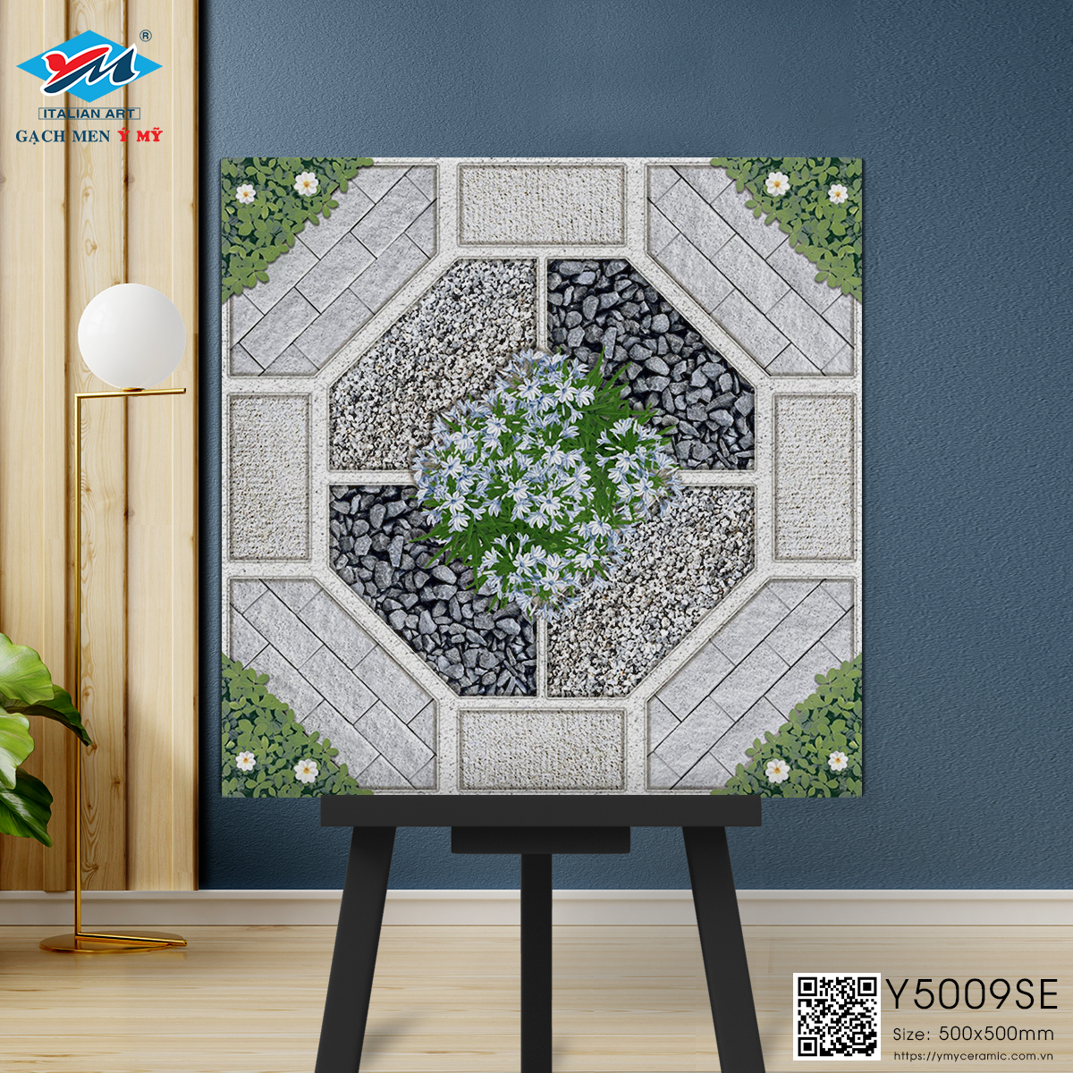 Gạch Sân vườn Ý Mỹ 50x50 Y5009SE - Ảnh 2