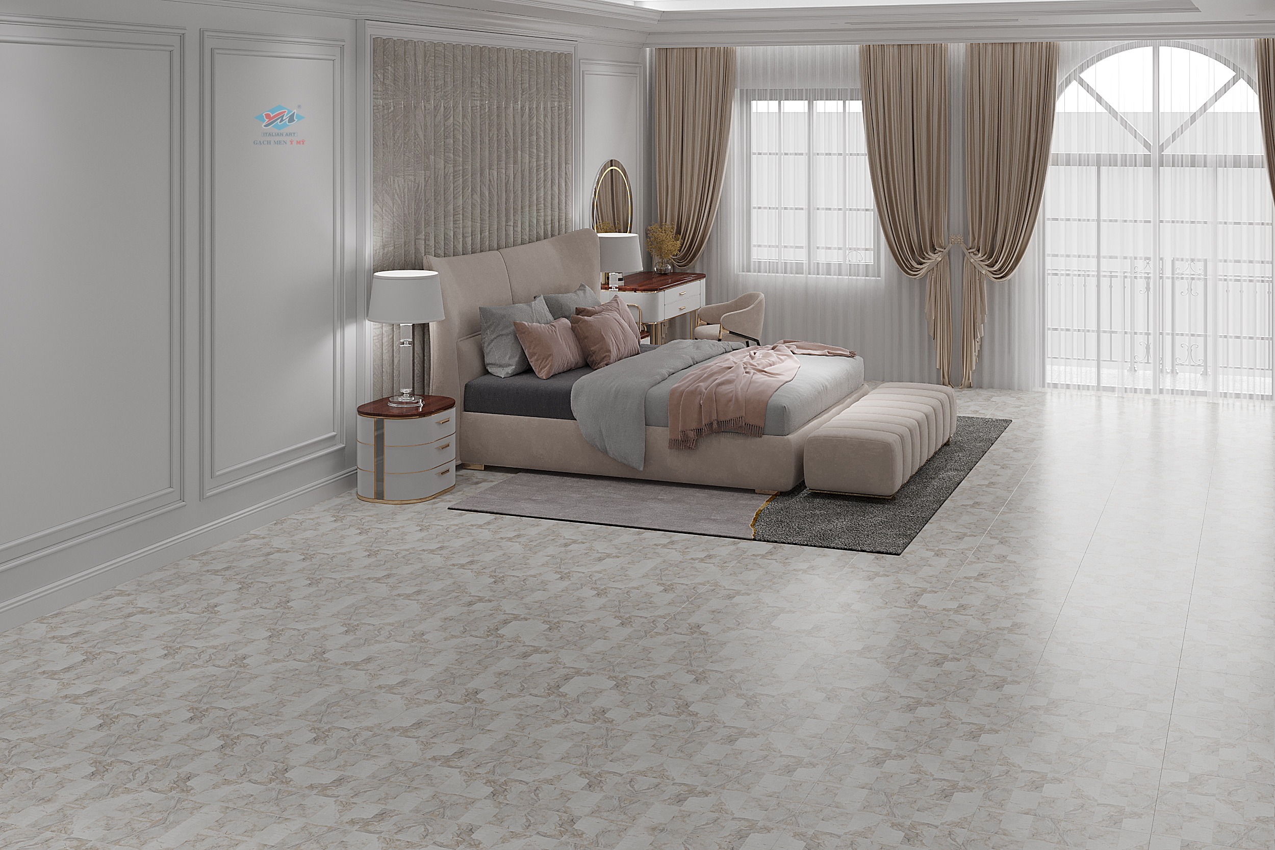 Gạch Lát nền Ý Mỹ 50x50 Y5214M - Ảnh 2