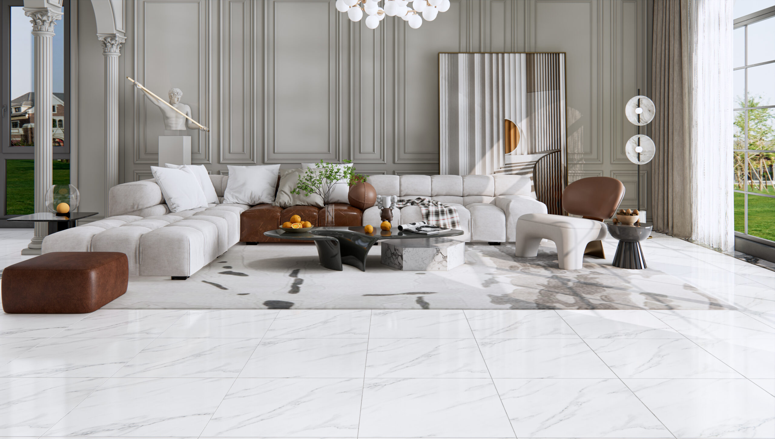 Gạch Lát nền Ý Mỹ 60x60 Y6102R - Ảnh 2