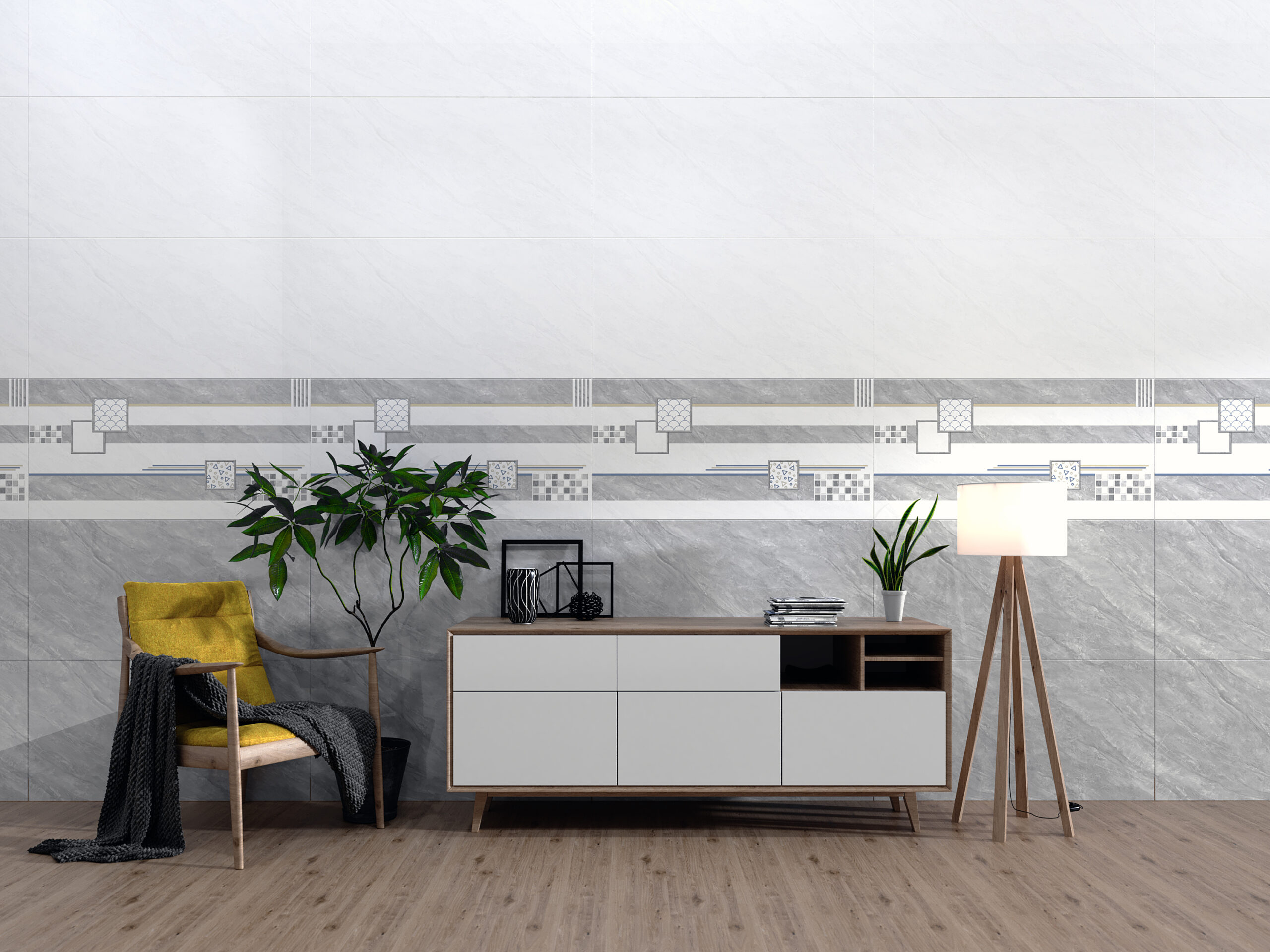 Gạch Hoàn Mỹ Vân đá Marble 40x80 08956 - Ảnh 3