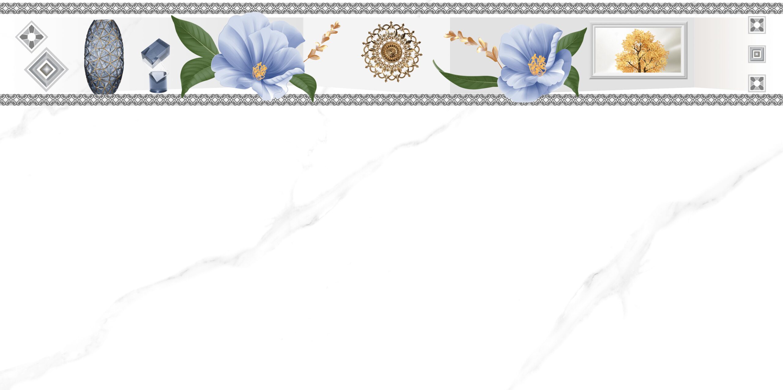 Gạch Hoàn Mỹ Vân calacatta 30x60 07383 - Ảnh 2