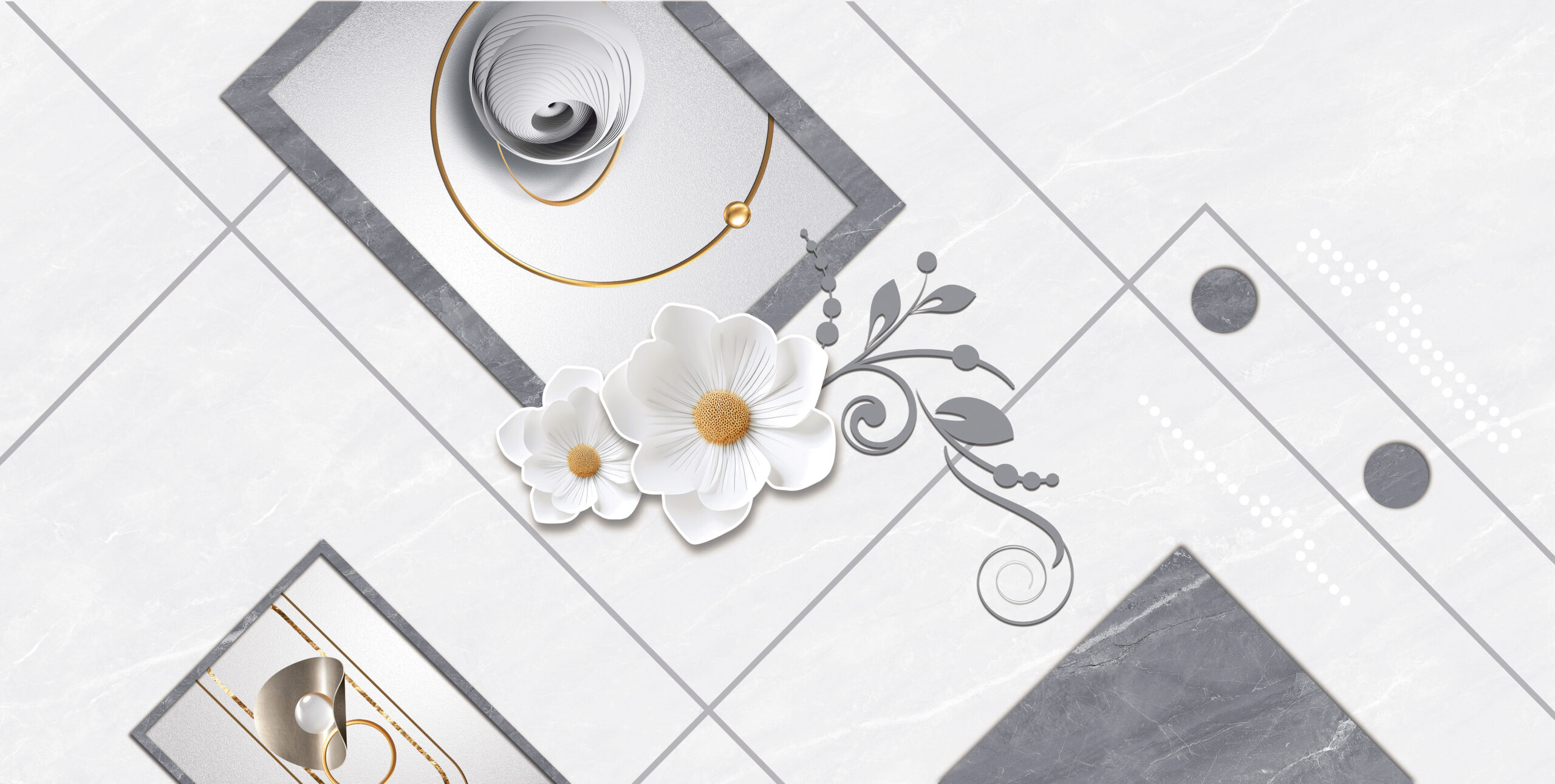 Gạch Hoàn Mỹ Vân đá Marble 30x60 04188 - Ảnh 2