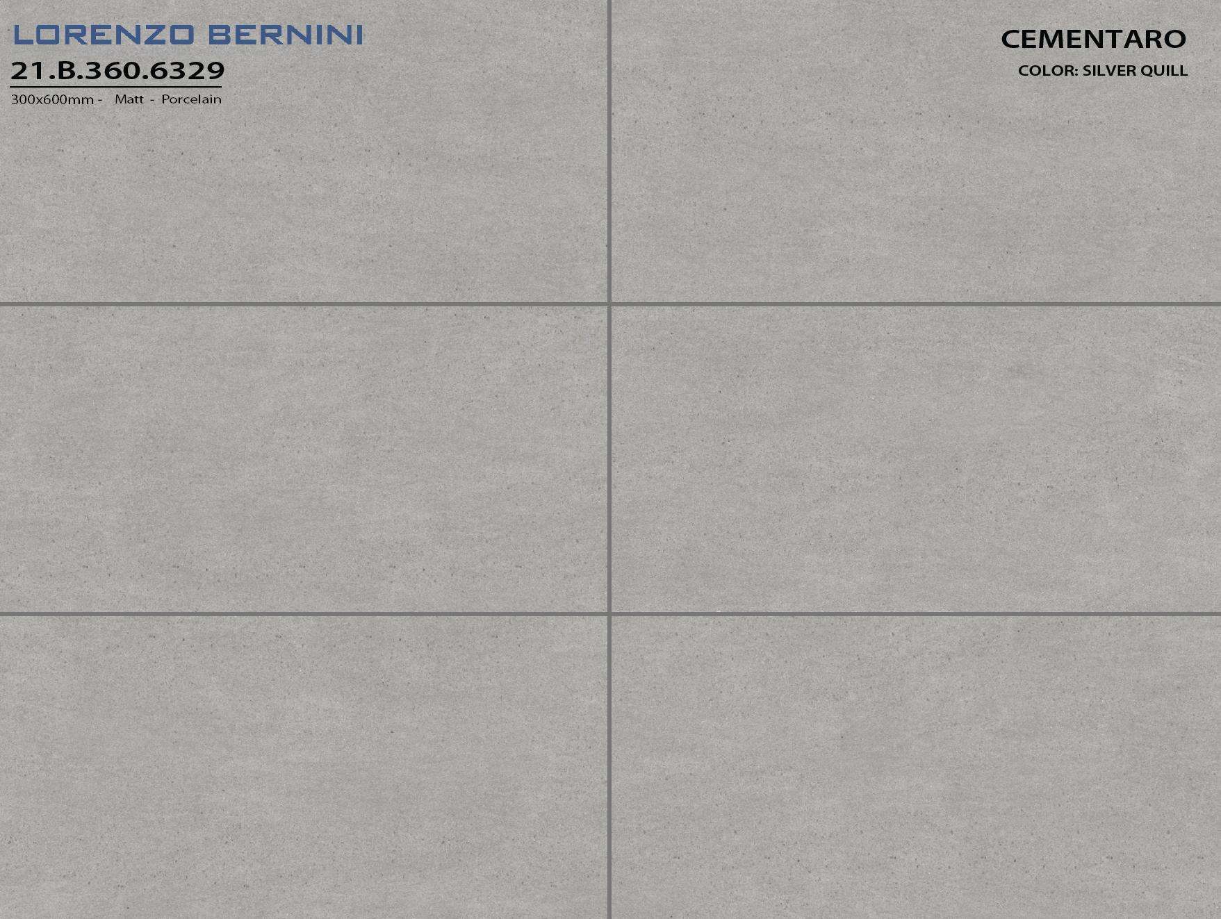 Gạch ốp lát Lorenzo Bernini 30x60 CEMENTARO 21.B.360.6329 - Ảnh 4