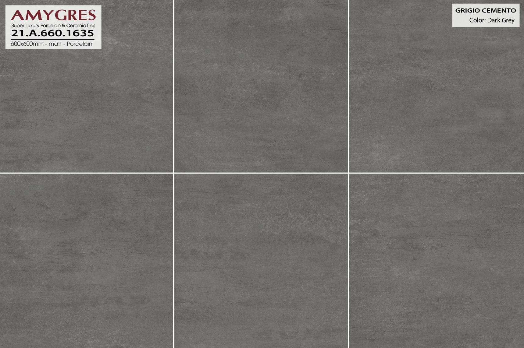 Gạch ốp lát AMYGRES 60x60 CEMENTO 21.A.660.1635 - Ảnh 3