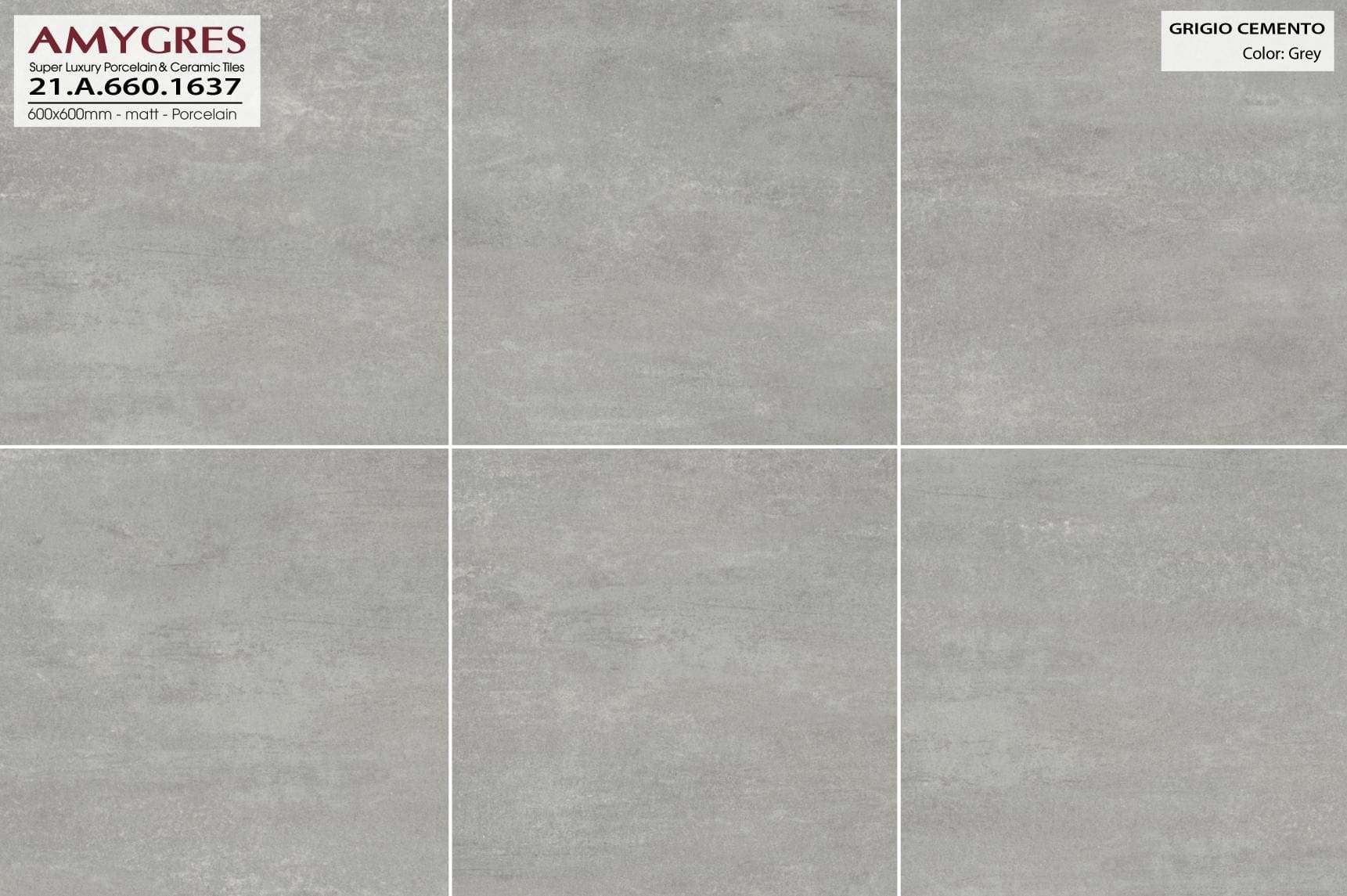 Gạch ốp lát AMYGRES 60x60 CEMENTO 21.A.660.1637