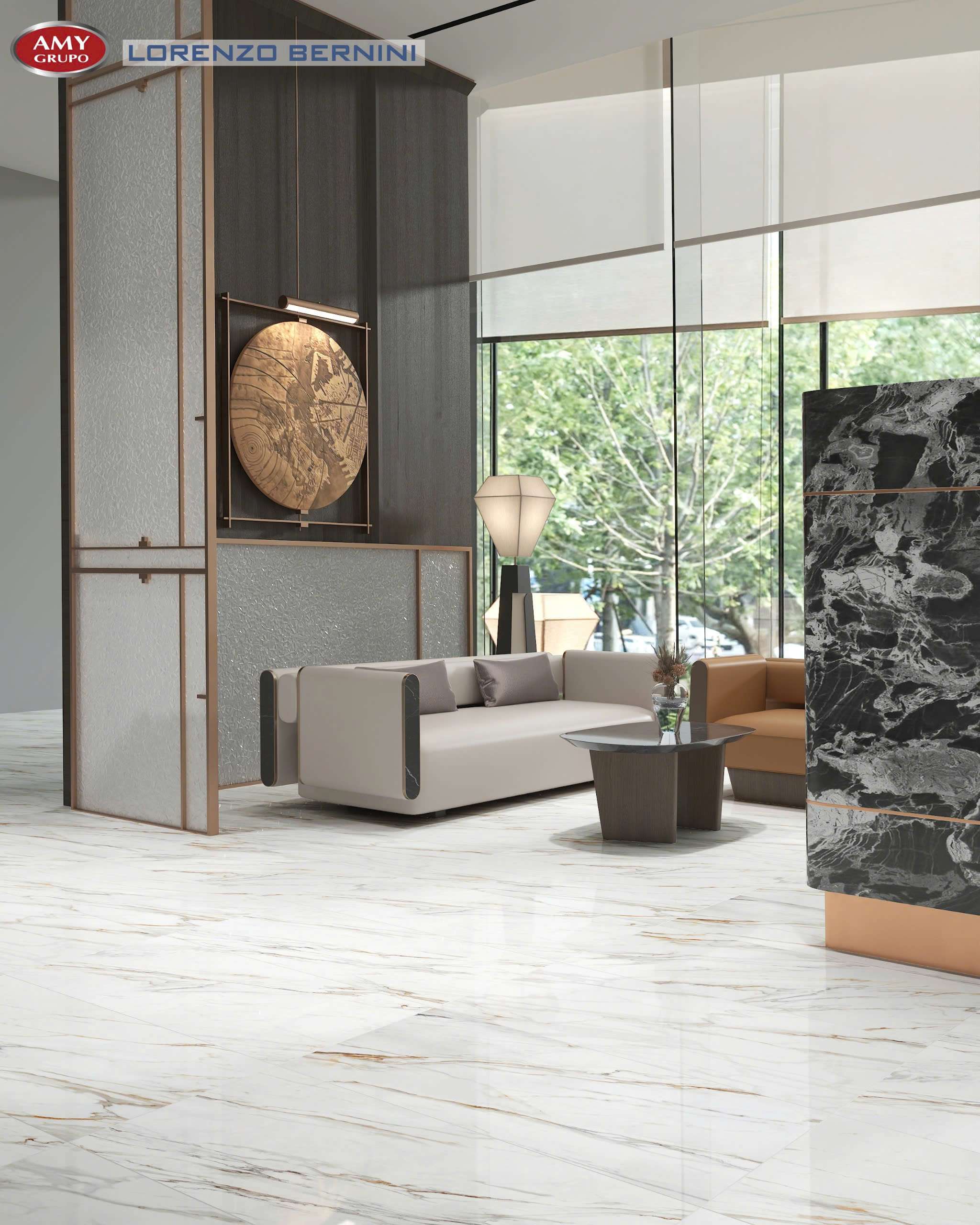 Gạch ốp lát Lorenzo Bernini 80x80 Gold Calacata 21.B.880.5028 - Ảnh 5