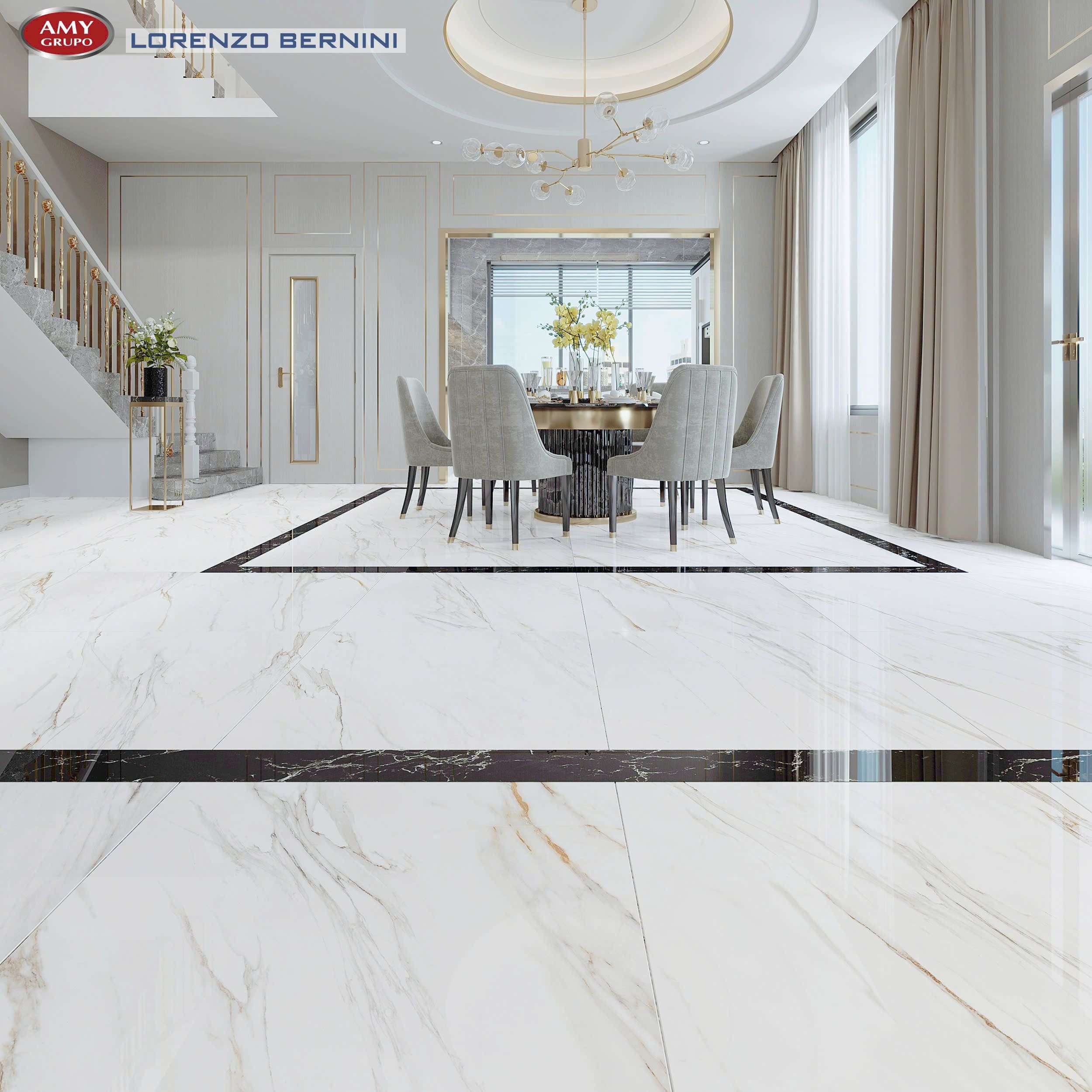 Gạch ốp lát Lorenzo Bernini 80x80 Gold Calacata 21.B.880.5028 - Ảnh 4