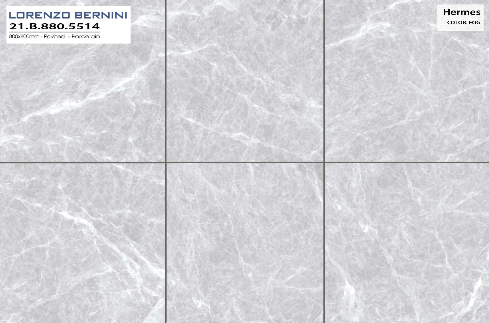 Gạch ốp lát Lorenzo Bernini 80x80 HERMES 21.B.880.5514