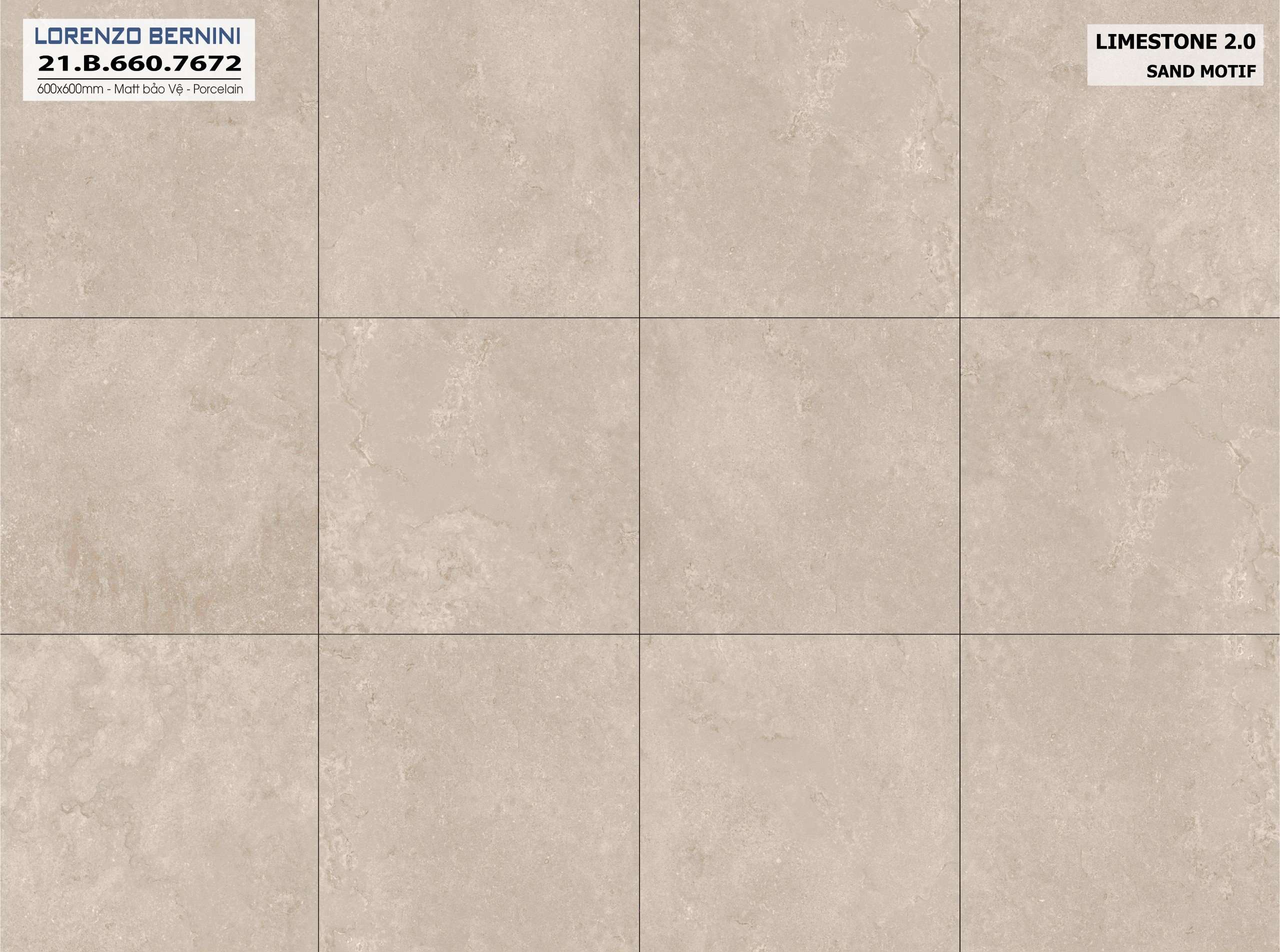 Gạch ốp lát Lorenzo Bernini 60x60 LIMESTONE 2.0 21.B.660.7672 - Ảnh 3