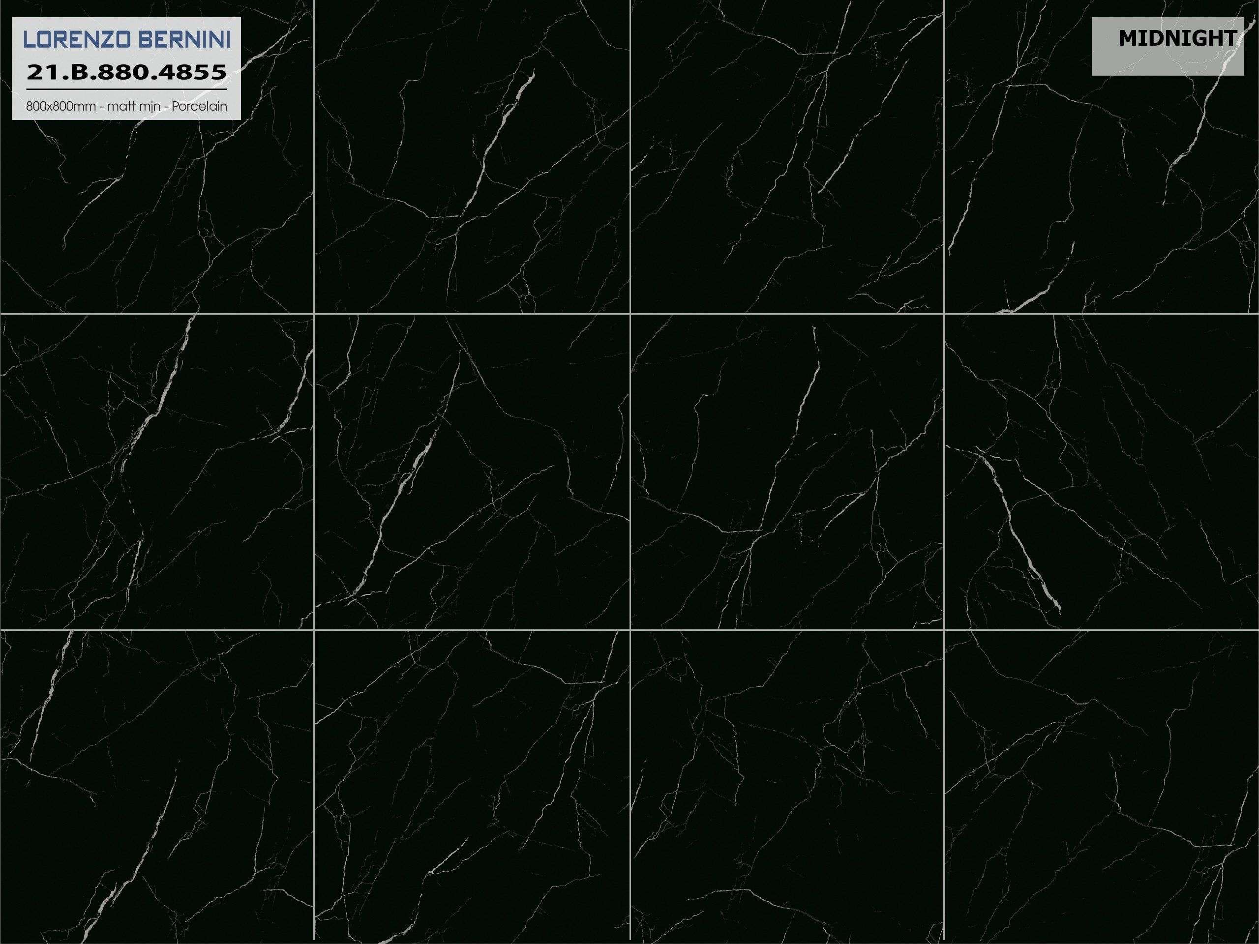 Gạch ốp lát Lorenzo Bernini 80x80 Midnight 21.B.880.4855 - Ảnh 4