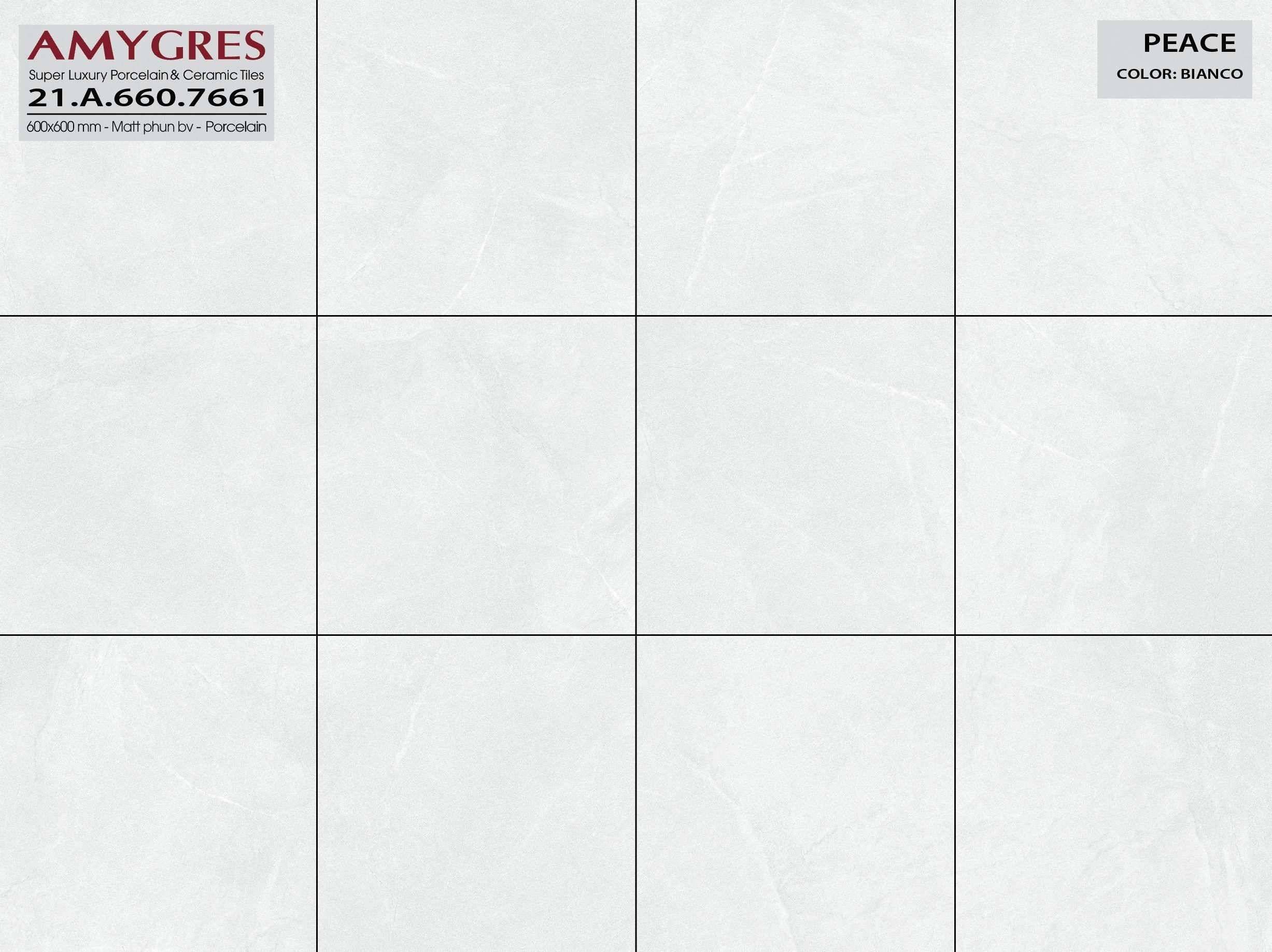 Gạch ốp lát AMYGRES 60x60 Peace 21.A.660.7661