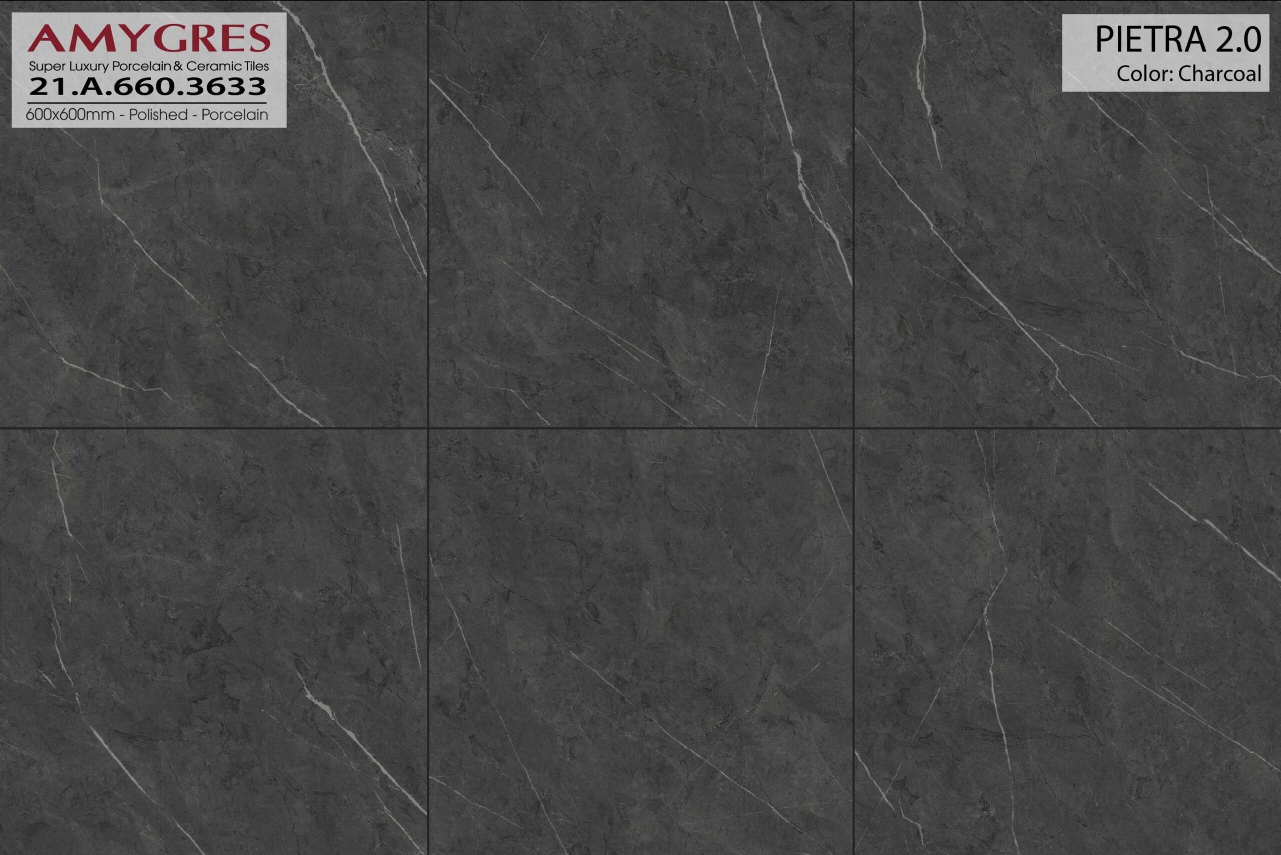 Gạch ốp lát AMYGRES 60x60 Pieatra 2.0 21.A.660.3633