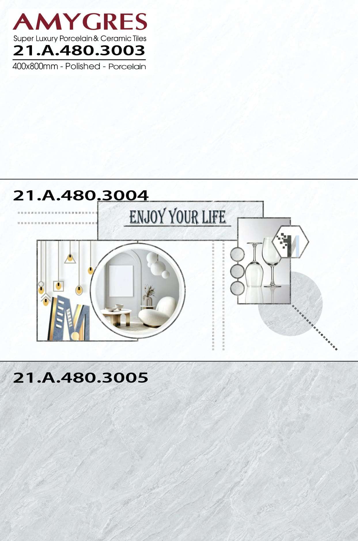 Gạch ốp lát AMYGRES 40x80 Solo 21.A.480.3005 - Ảnh 2