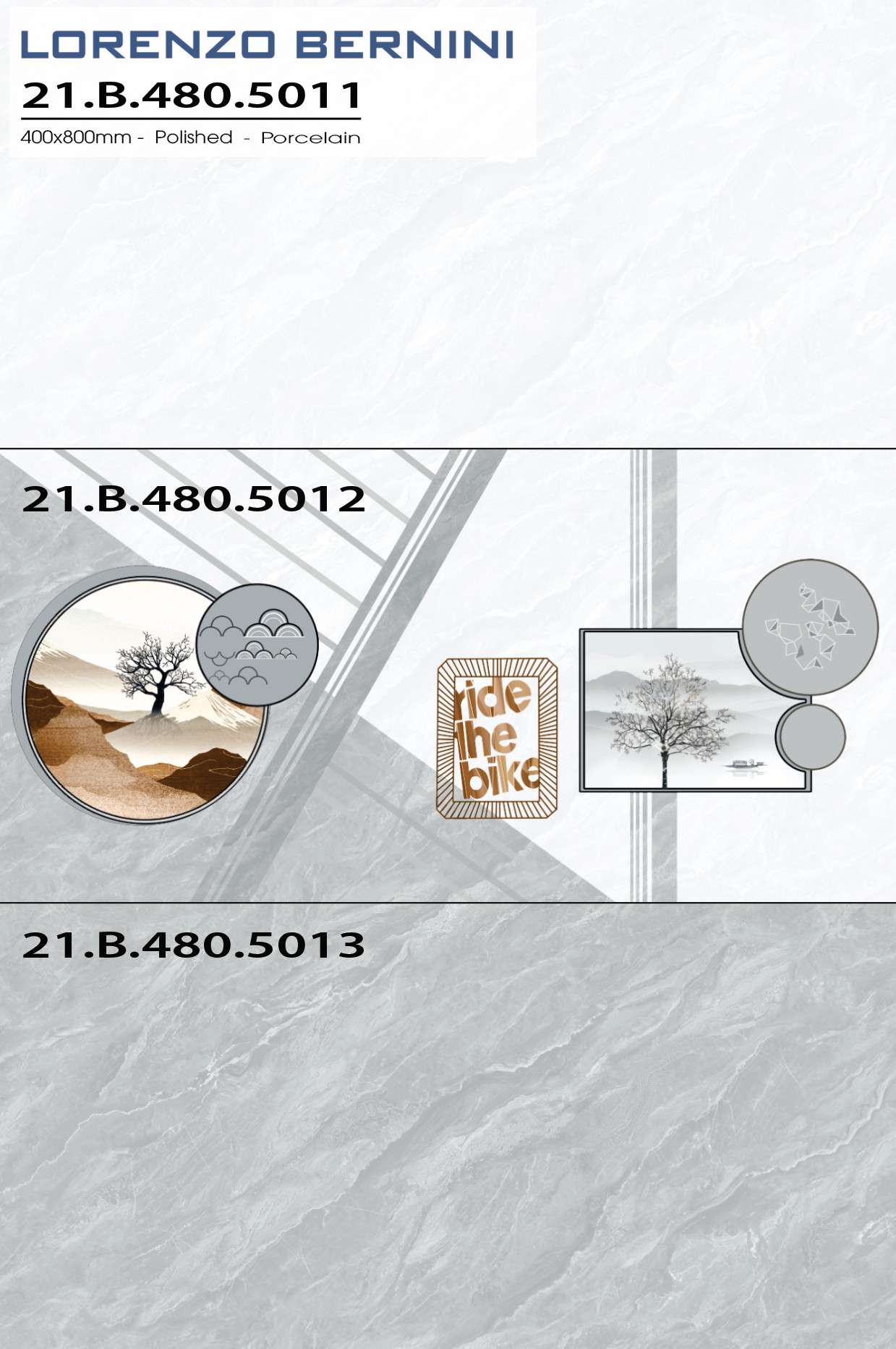 Gạch ốp lát Lorenzo Bernini 40x80 Solo 21.B.480.5011 - Ảnh 3