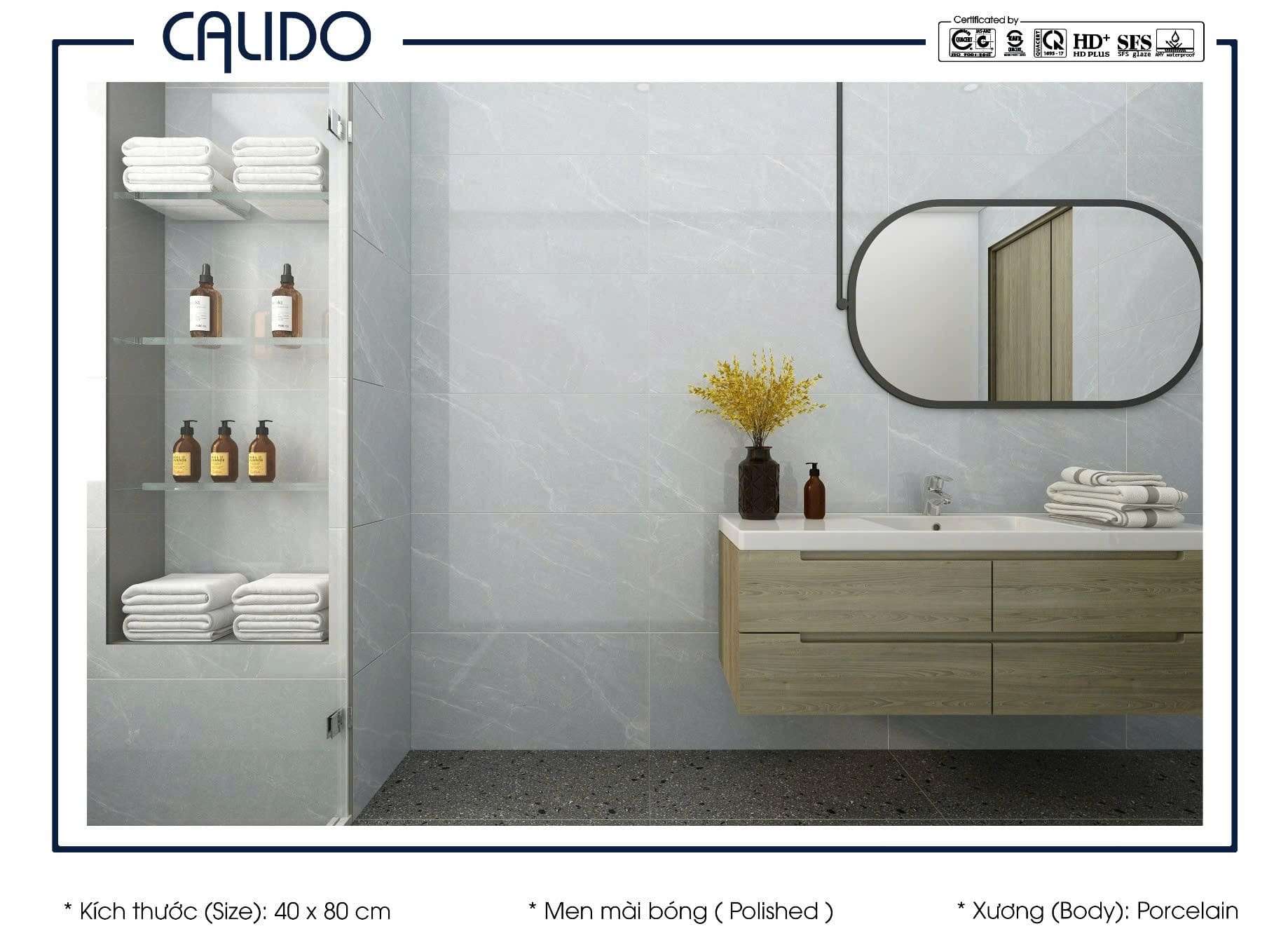 Gạch ốp lát CALIDO 40x80 Solo 21.C.480.3432