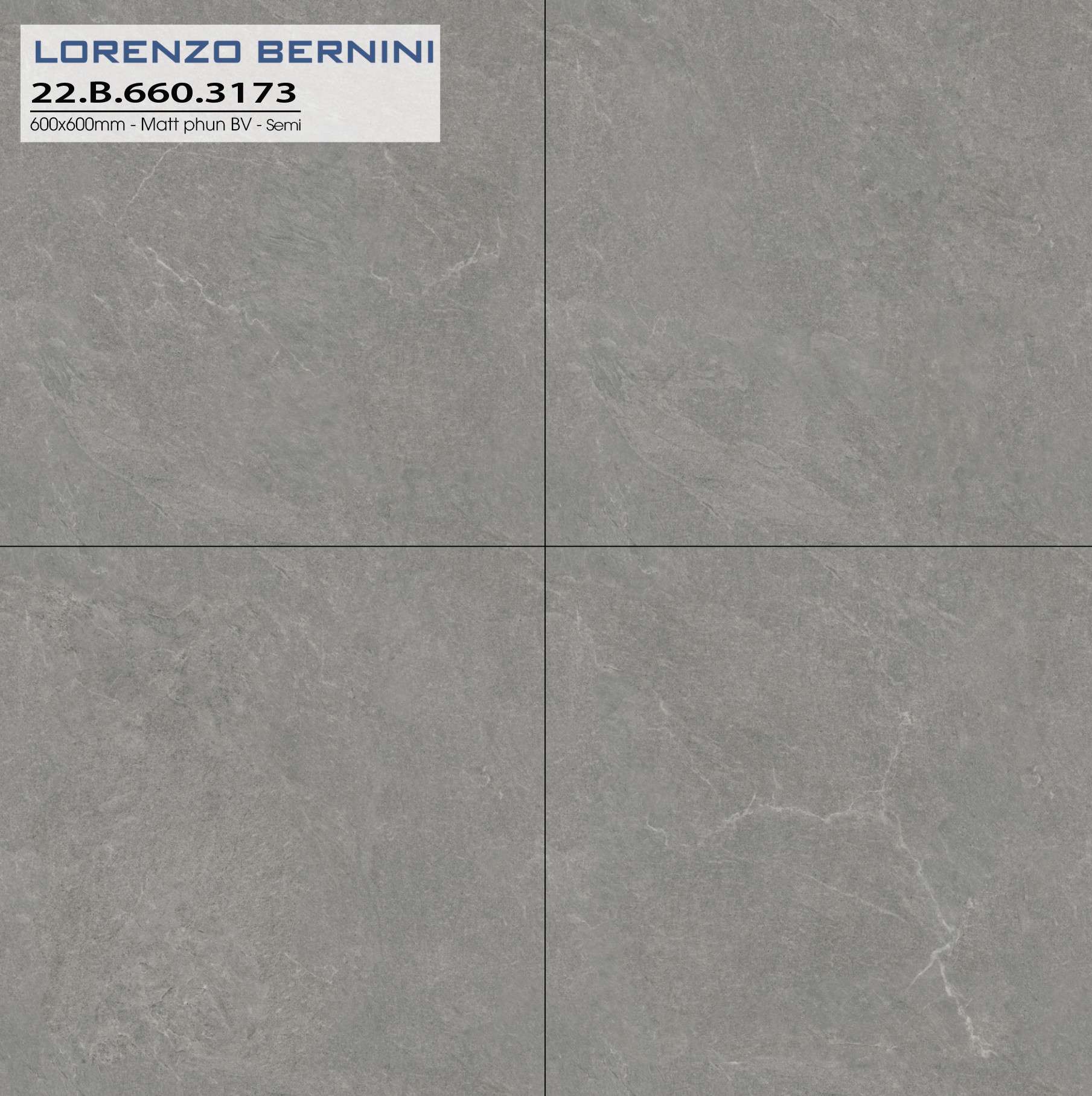 Gạch ốp lát Lorenzo Bernini 60x60 Solo 22.B.660.3173 - Ảnh 3
