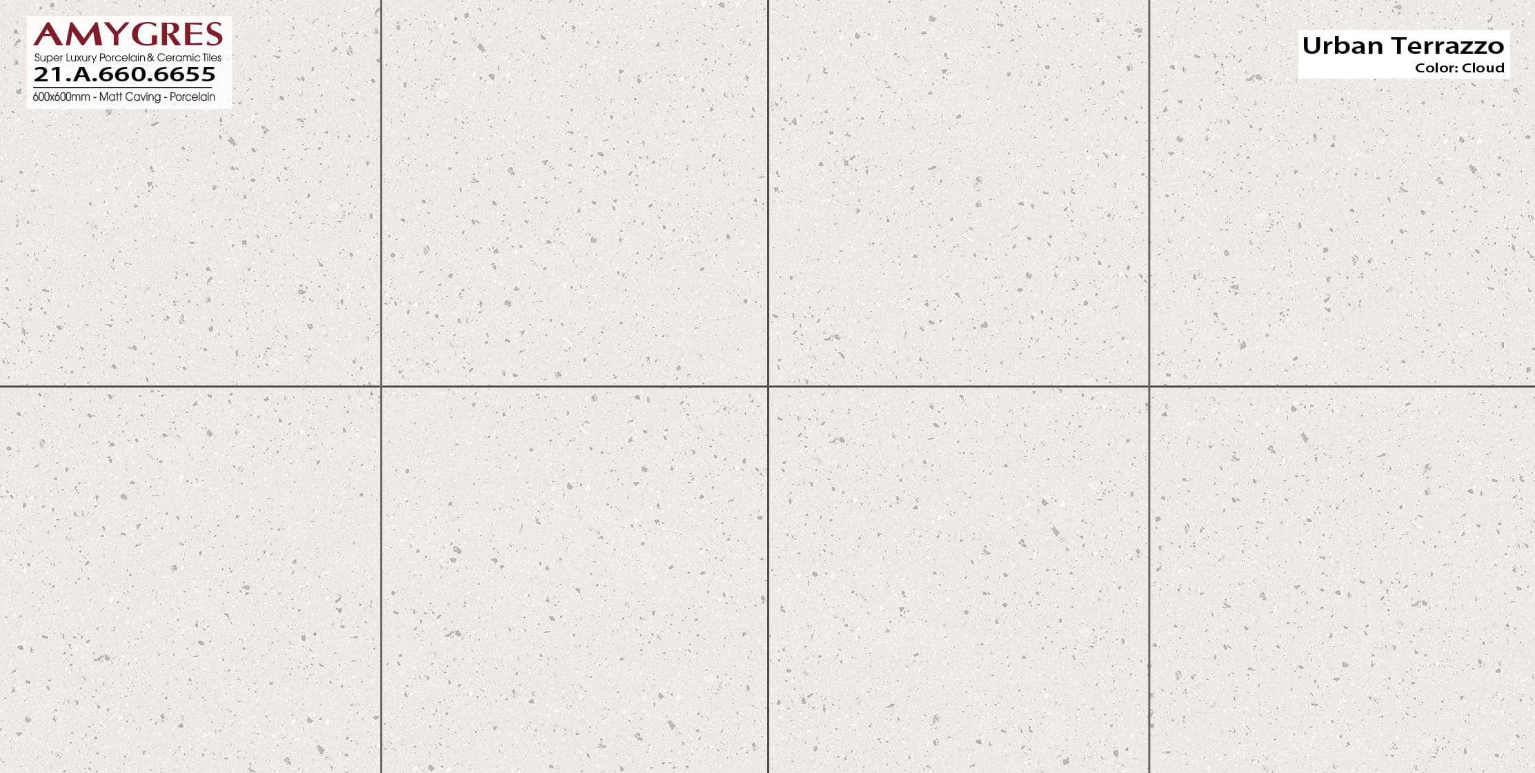 Gạch ốp lát AMYGRES 60x60 Urban Terrazo 21.A.660.6655