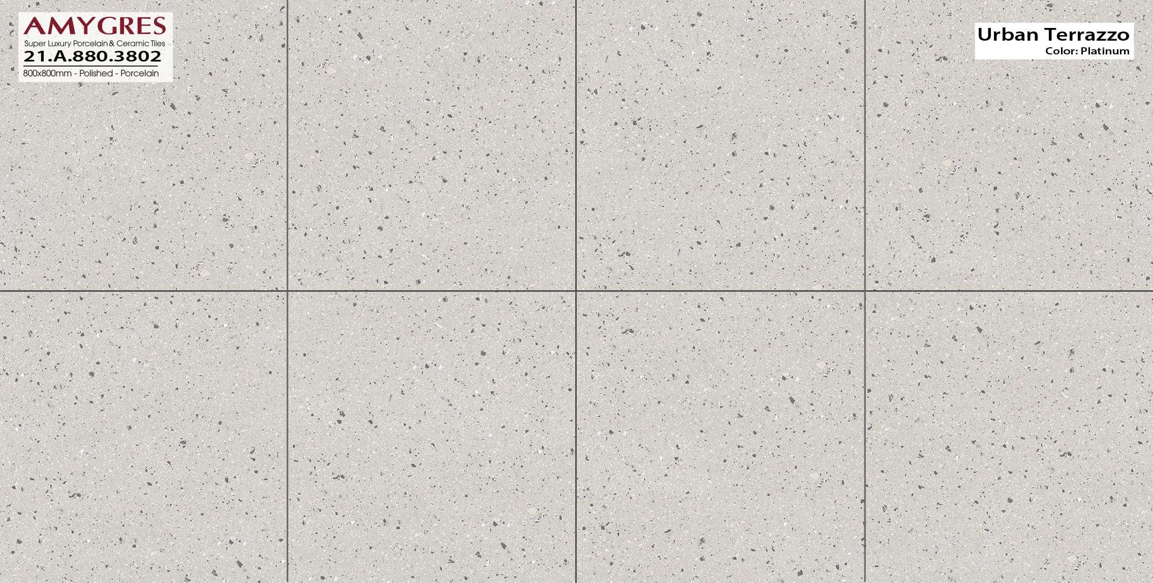 Gạch ốp lát AMYGRES 80x80 Urban Terrazo 21.A.880.3802 - Ảnh 2