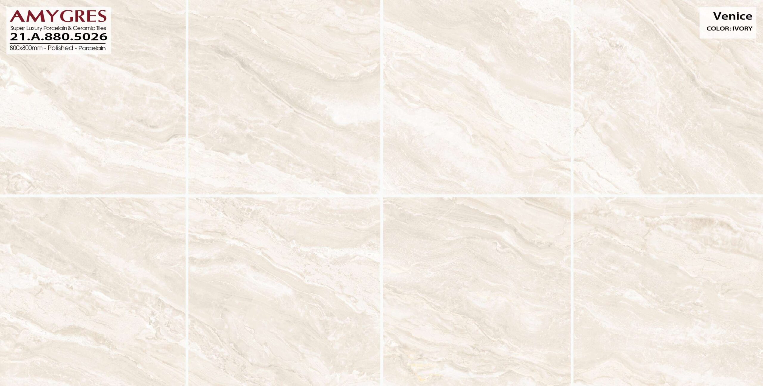 Gạch ốp lát AMYGRES 80x80 Venice 21.A.880.5026 - Ảnh 3