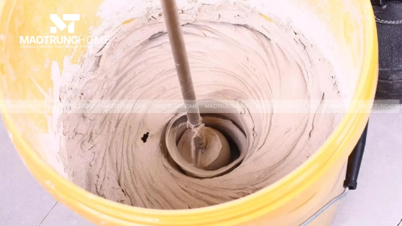 Trộn keo (áp dụng cho keo dạng bột)