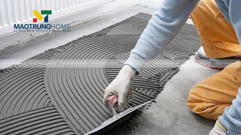 Đối với sàn xi măng hoặc bê tông