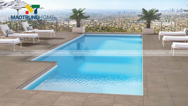 Gạch cho phu vực ngoài trời và hồ bơi khách sạn