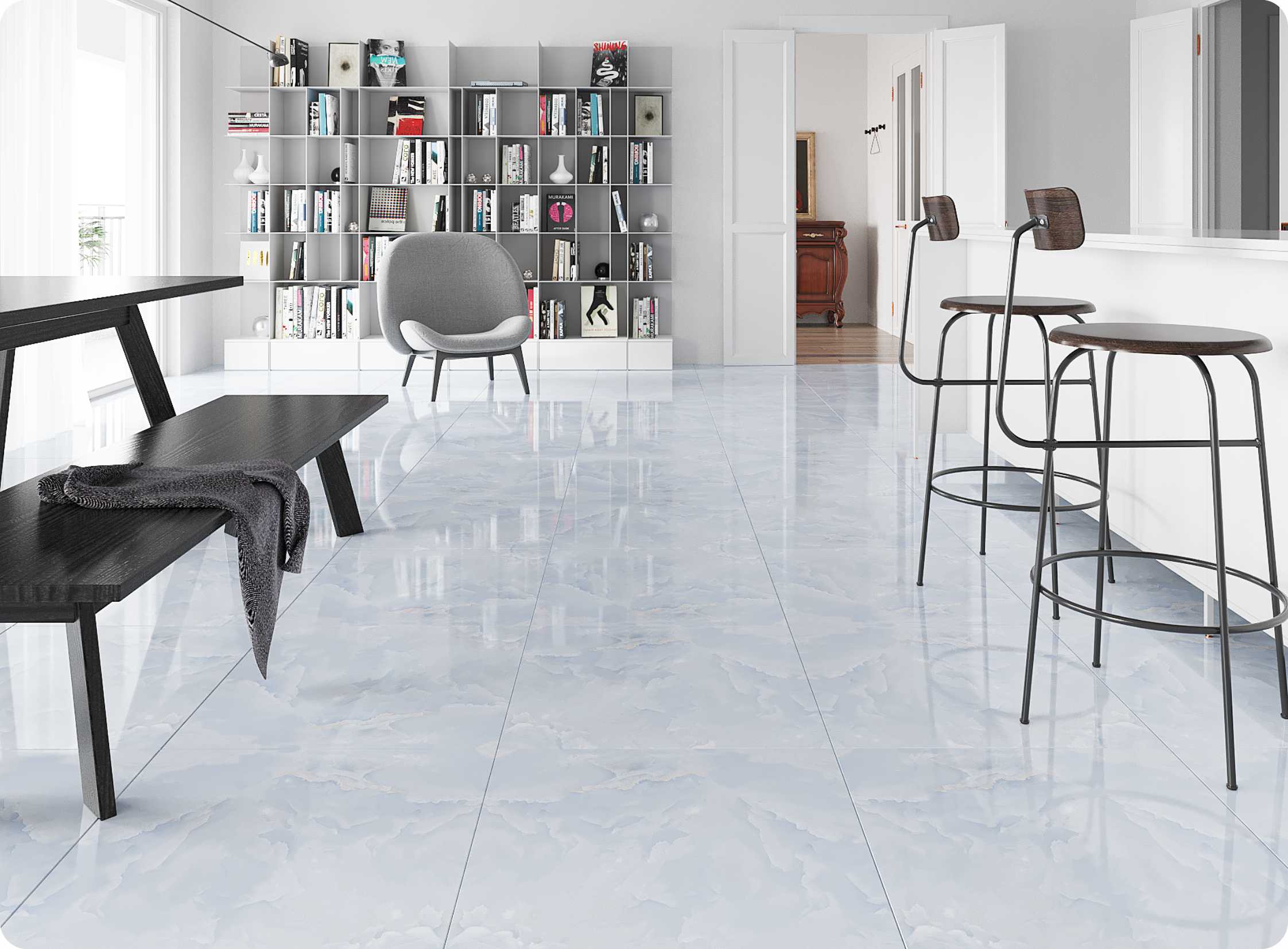 Vgres Gạch Bán Sứ Bóng 60x60 VG6010 - Ảnh 2