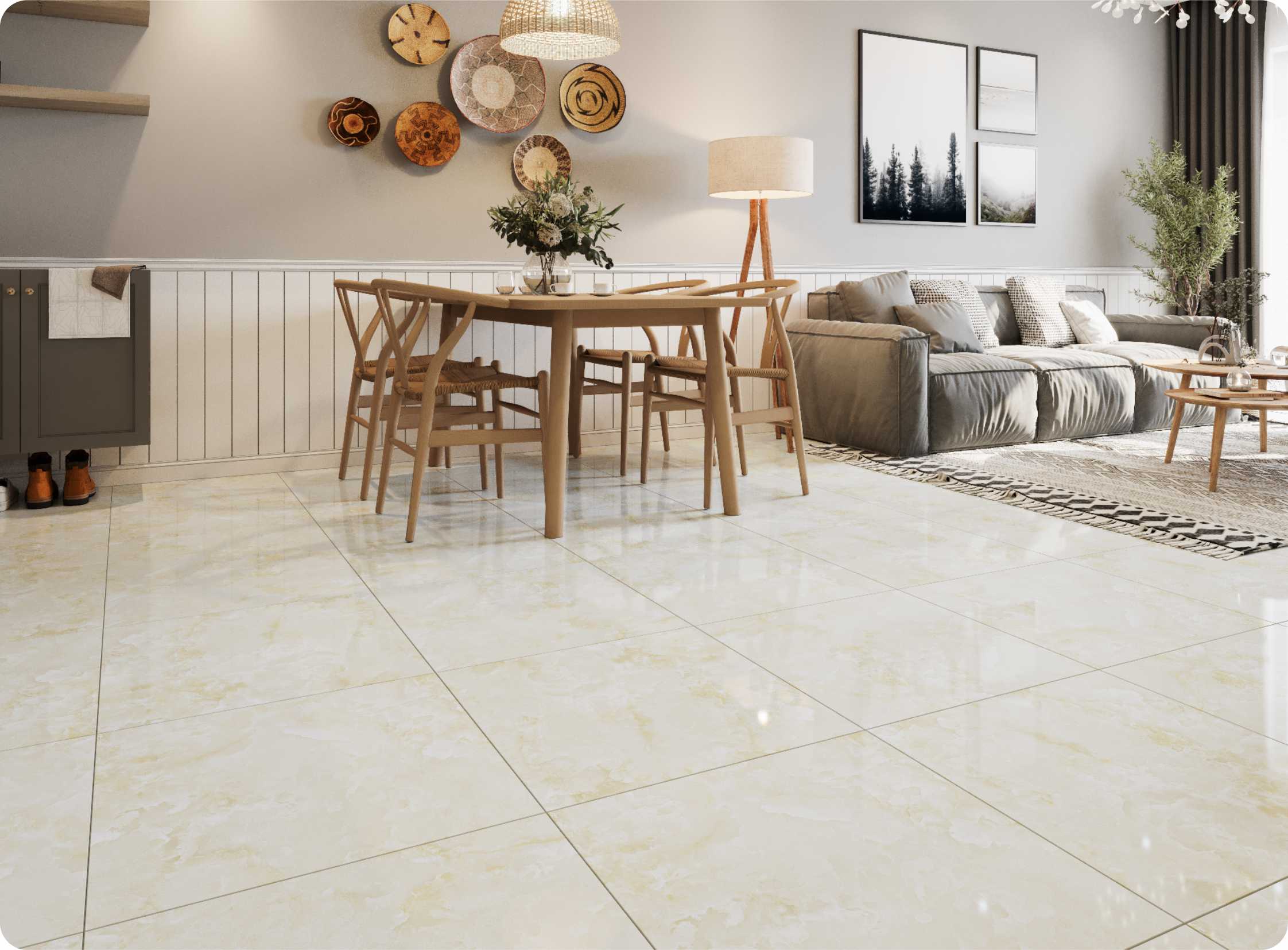 Vgres Gạch Bán Sứ Bóng 60x60 VG6014 - Ảnh 2