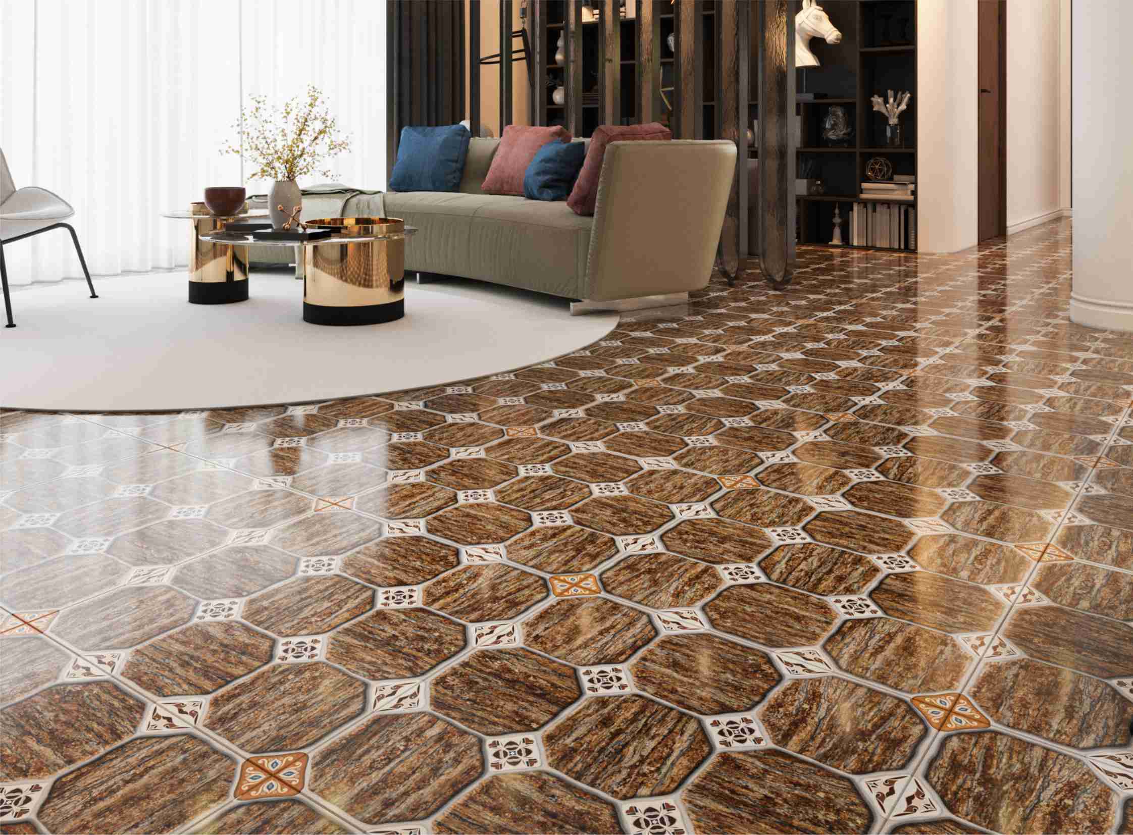 Vgres Gạch Bán Sứ Bóng 60x60 DECOR681 - Ảnh 2