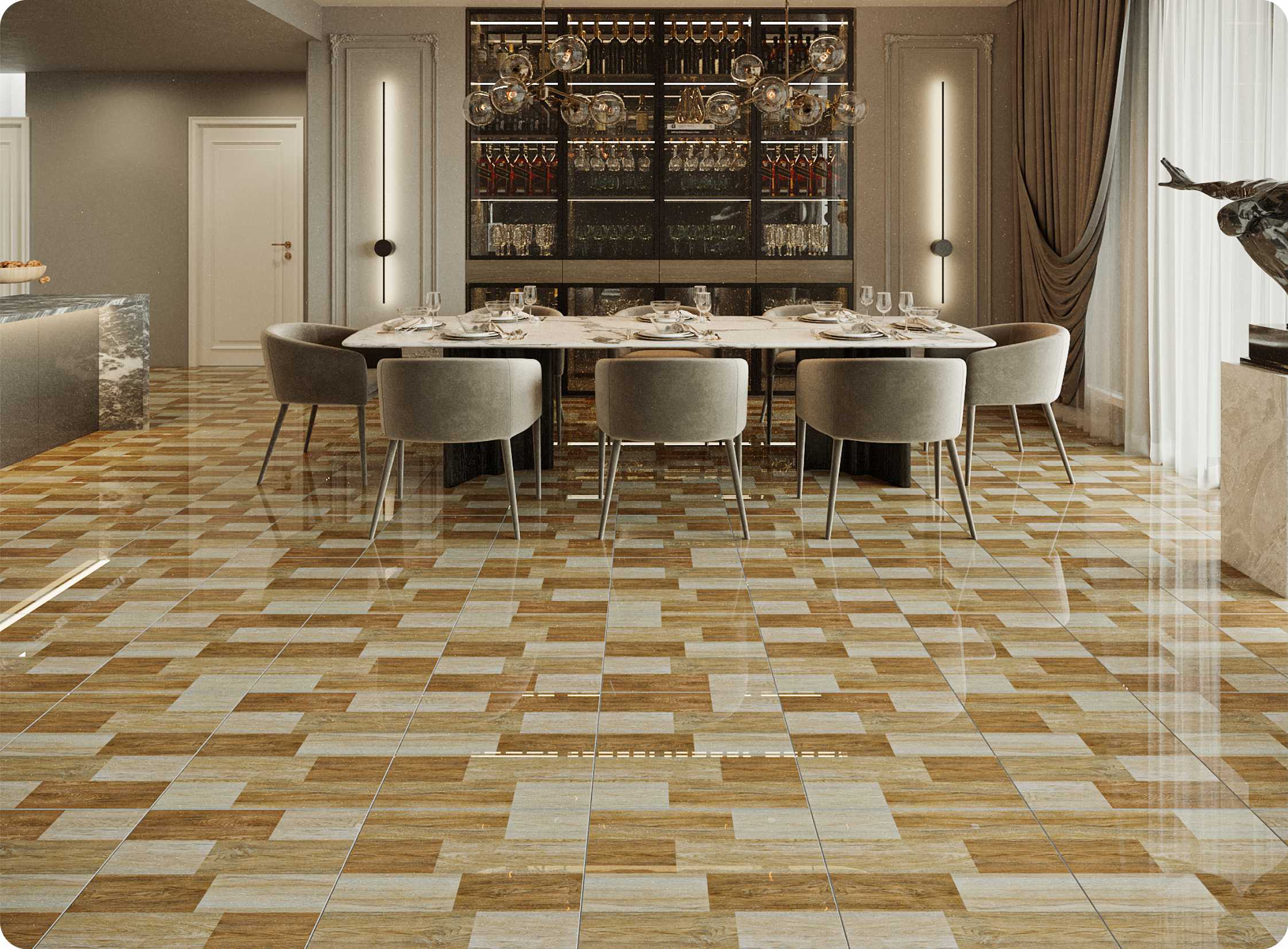 Vgres Gạch Men Bóng 50x50 VG58841 - Ảnh 2