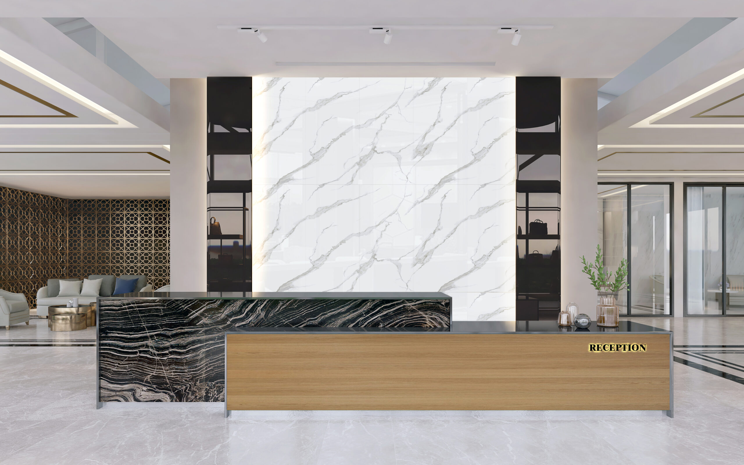 Gạch Hoàn Mỹ Vân calacatta 60x120 03614 - Ảnh 5