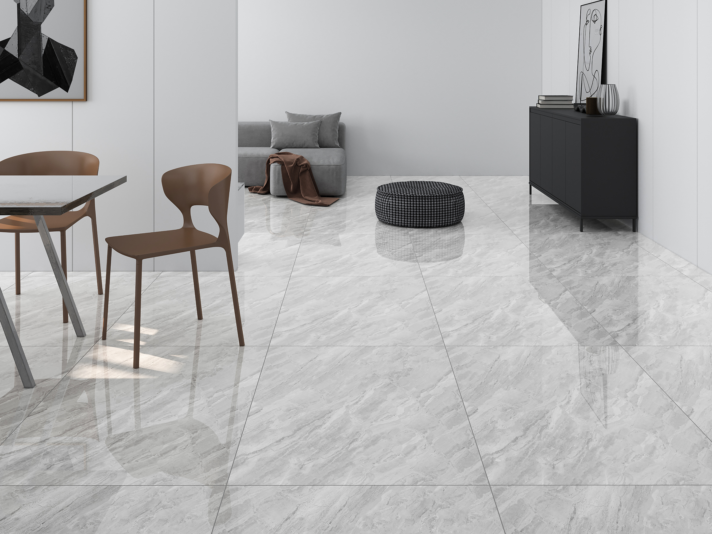 Gạch Hoàn Mỹ Vân đá Marble 80x80 09039 - Ảnh 3