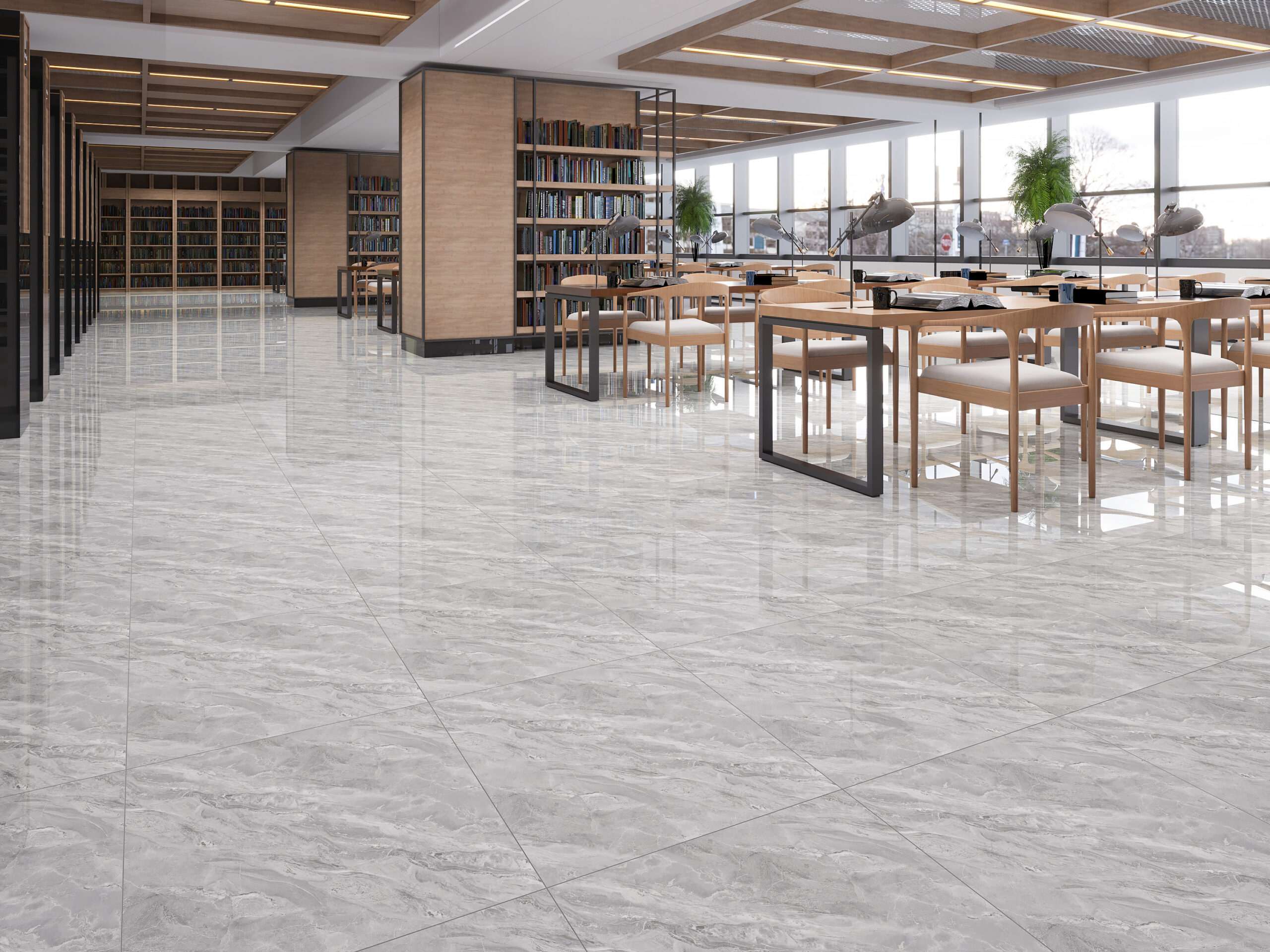 Gạch Hoàn Mỹ Vân đá Marble 60x60 08365 - Ảnh 3