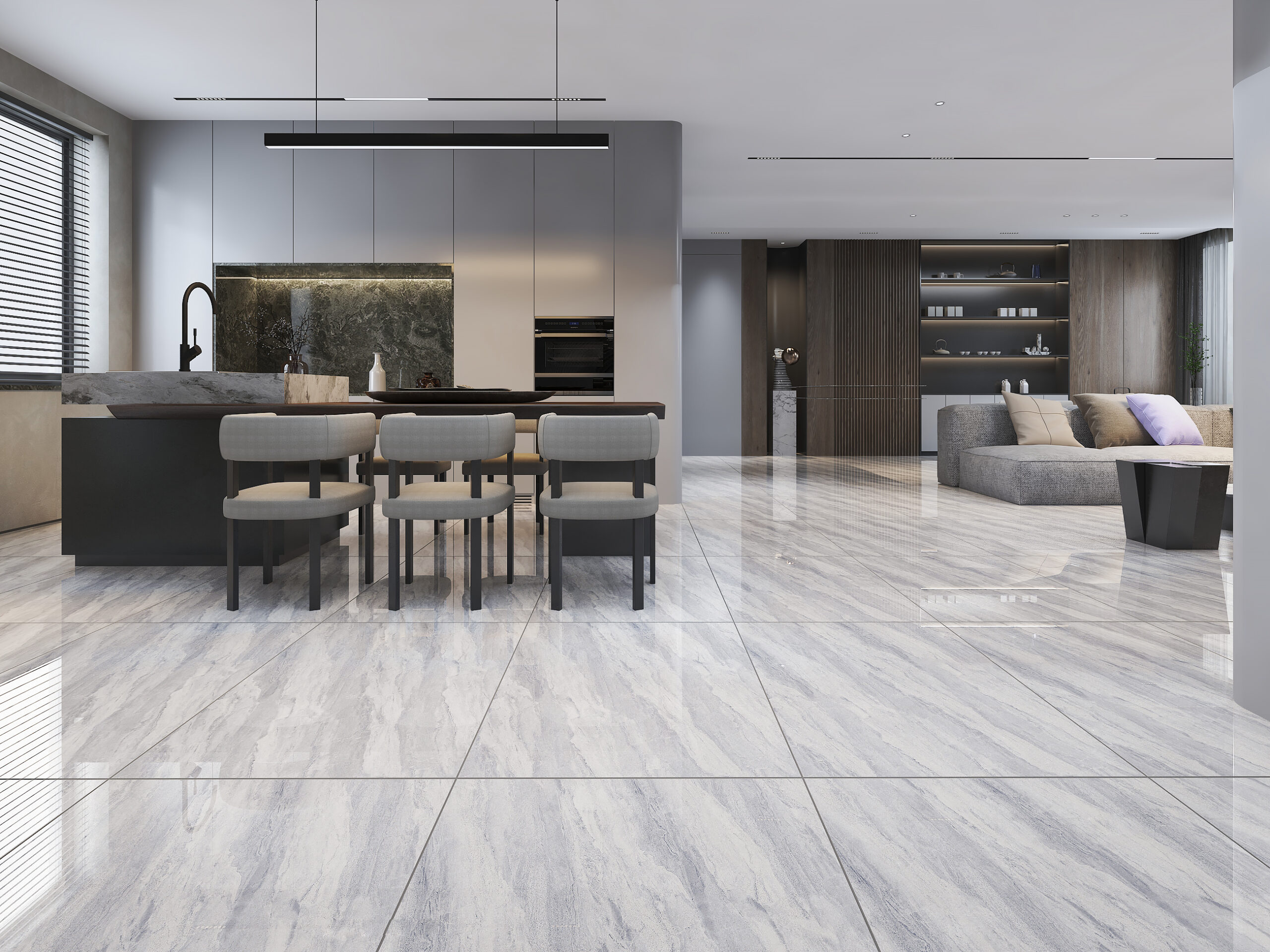 Gạch Hoàn Mỹ Vân đá Marble 80x80 04134 - Ảnh 3