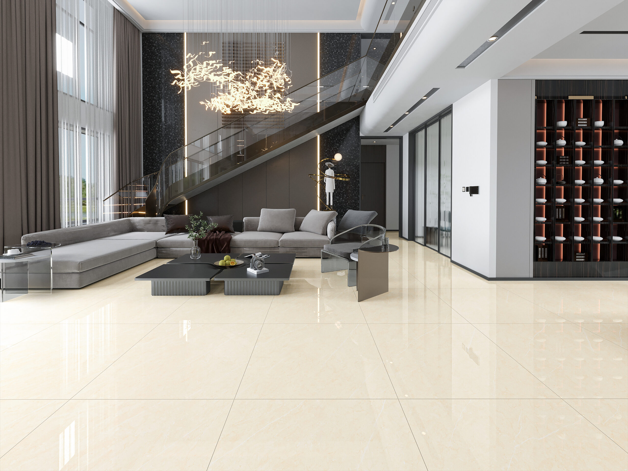 Gạch Hoàn Mỹ Vân đá Marble 100x100 06272 - Ảnh 6