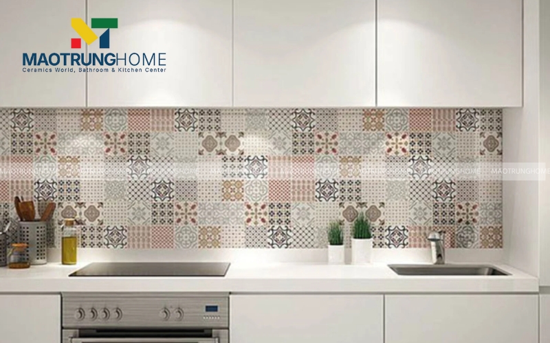 Mẫu gạch bông ốp tường cổ điển