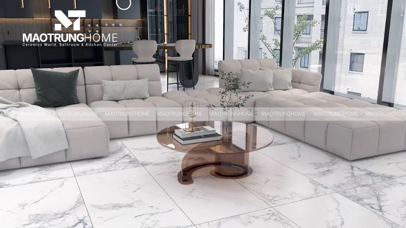 Gạch vân đá Marble cho phòng khách (Mẫu 4)