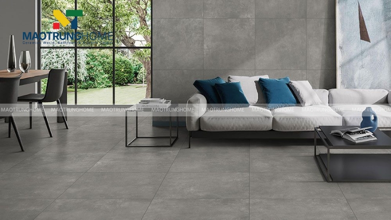 Gạch vân xi măng cho phòng khách (Mẫu 1)