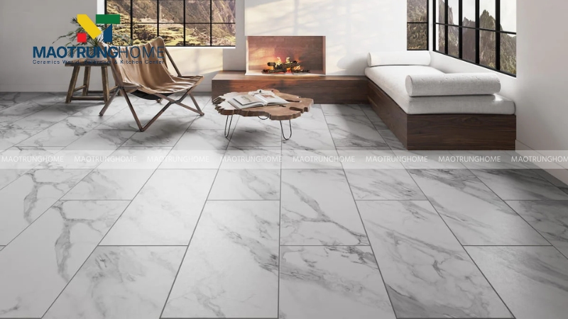 Gạch vân đá Marble cho phòng khách (Mẫu 2)