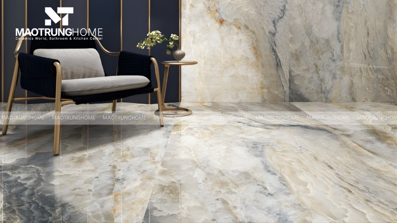 Gạch nhập khẩu nổi bật với công nghệ in 5D sắc nét