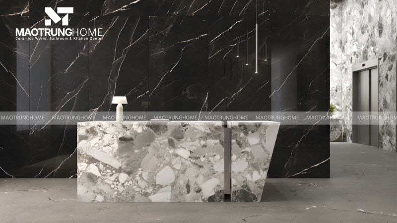 Mẫu gạch porcelain khổ lớn vân đá marble nhập khẩu