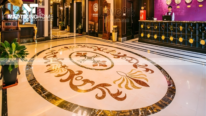 Mẫu gạch thảm trang trí CNC (gạch cắt tia nước)