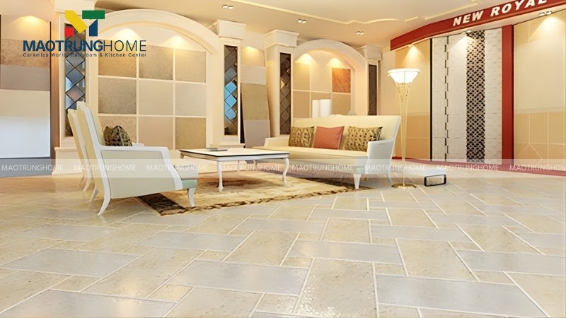 Bạn nên ưu tiên gạch khổ lớn cho đại sảnh khách sạn