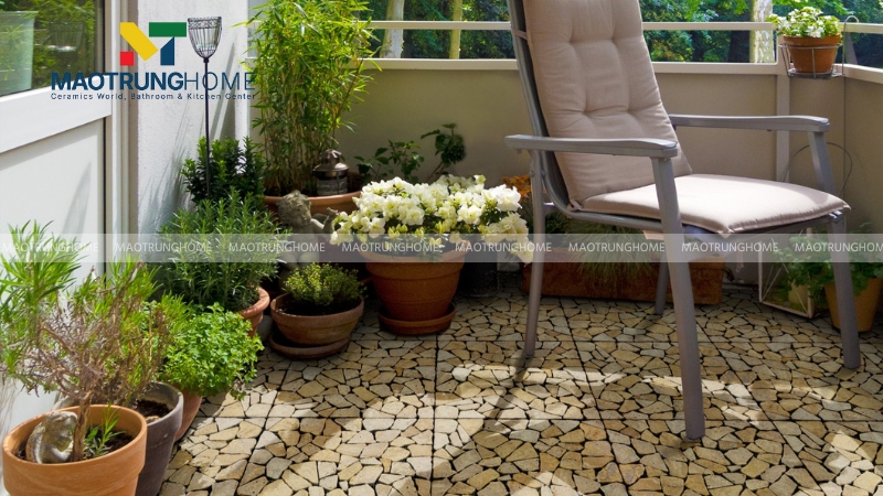 Gạch giả sỏi, giả cỏ (Mẫu 2)